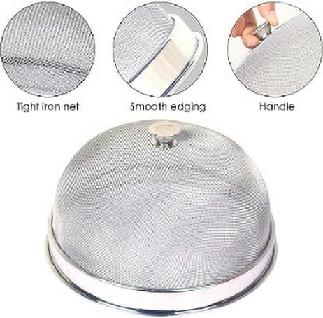 vishiwala enterprises Stainless Steel Mesh Food Dome Cover 10 inch Lid, Pack of 1-picture-12