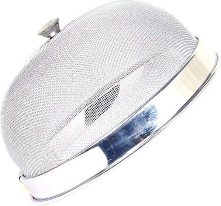 pnfusion Mesh Dome Food Cover with Stainless Steel Frame for Kitchen and Dining 8 inch Lid, Pack of 1-picture-13