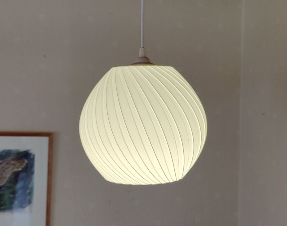 Modern Pendant Light, White Pleated Globe Shade, Hanging Ceiling Lamp Chain Plastic Light Hanging Chain Rod-image-49