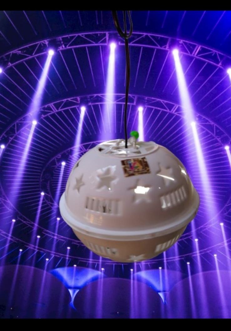 HT-STAR-BALL-DECORATIVE-LIGHT Chain Plastic Light Hanging Chain Rod