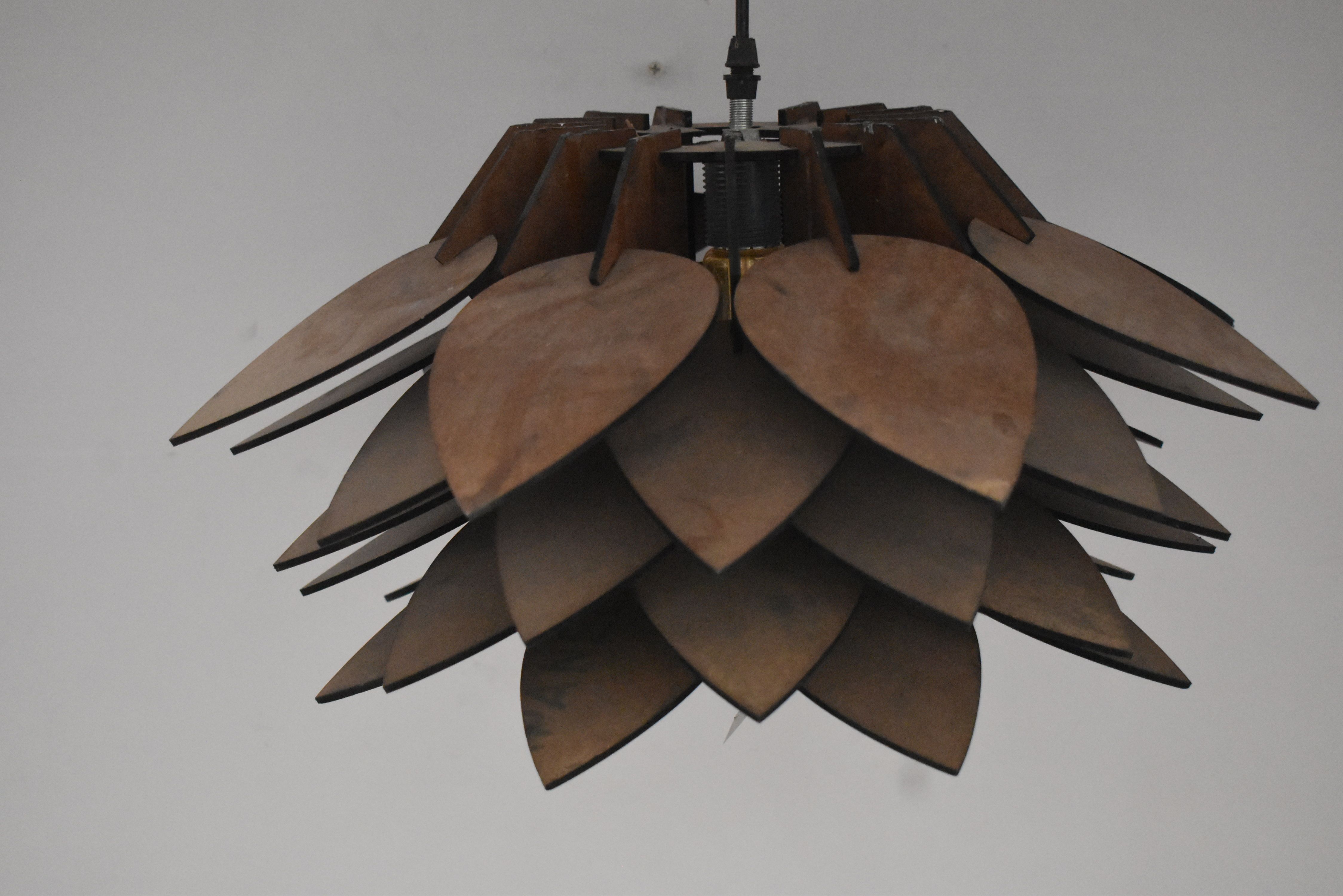 NV_HNG_LMP_13 S-Hook Wood Light Hanging Chain Rod