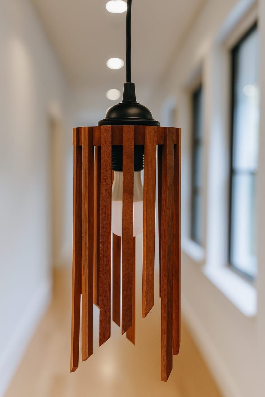 IND-NTBR-WOOD-FST S-Hook Wood Light Hanging Chain Rod