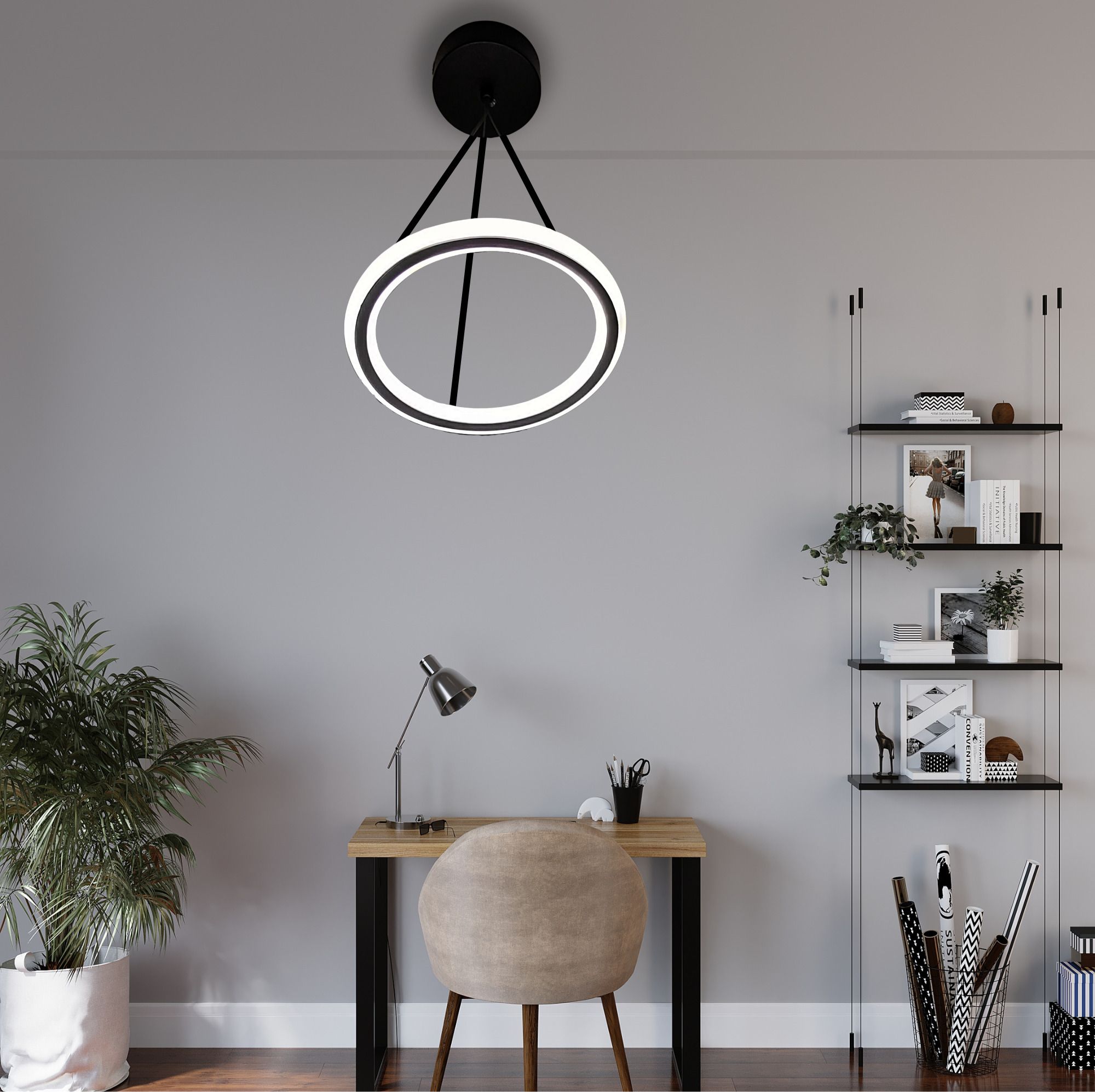 DMAK_Hanging S-Hook Aluminium Light Hanging Chain Rod