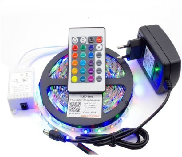 5 mtr 300 led multicolor RGB strp light waterproof with remote Chain Copper Light Hanging Chain Rod