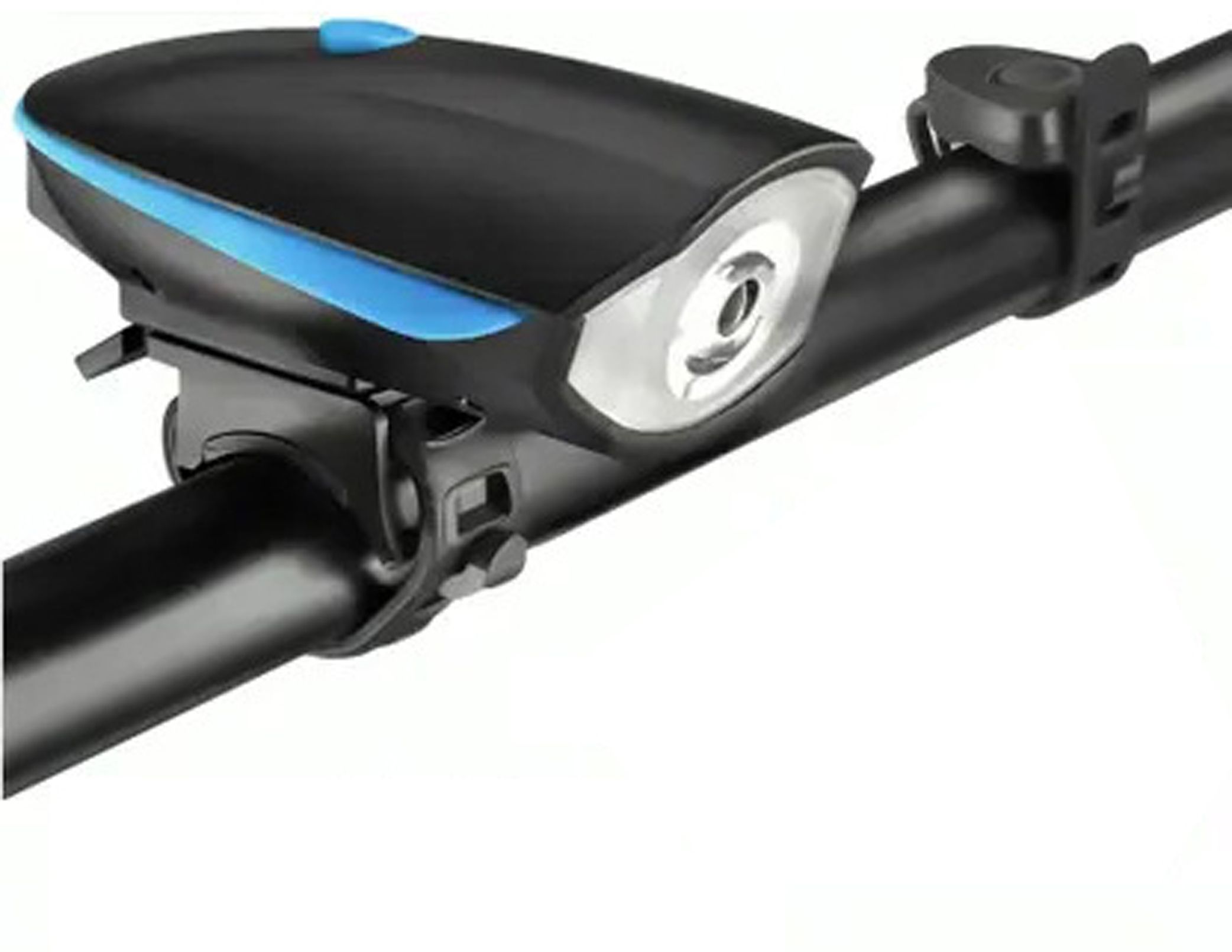 Cycle LED Light with Horn, 3 Modes, USB Rechargeable, 1200mAh, Waterproof Use LED Front Light-image-48