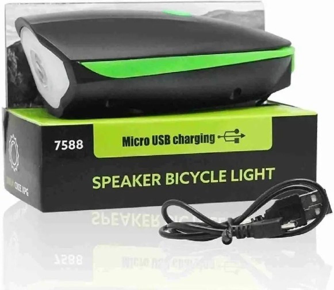 Front Cycle Light Horn(Green) USB Rechargeable LED LED Front Light-image-26