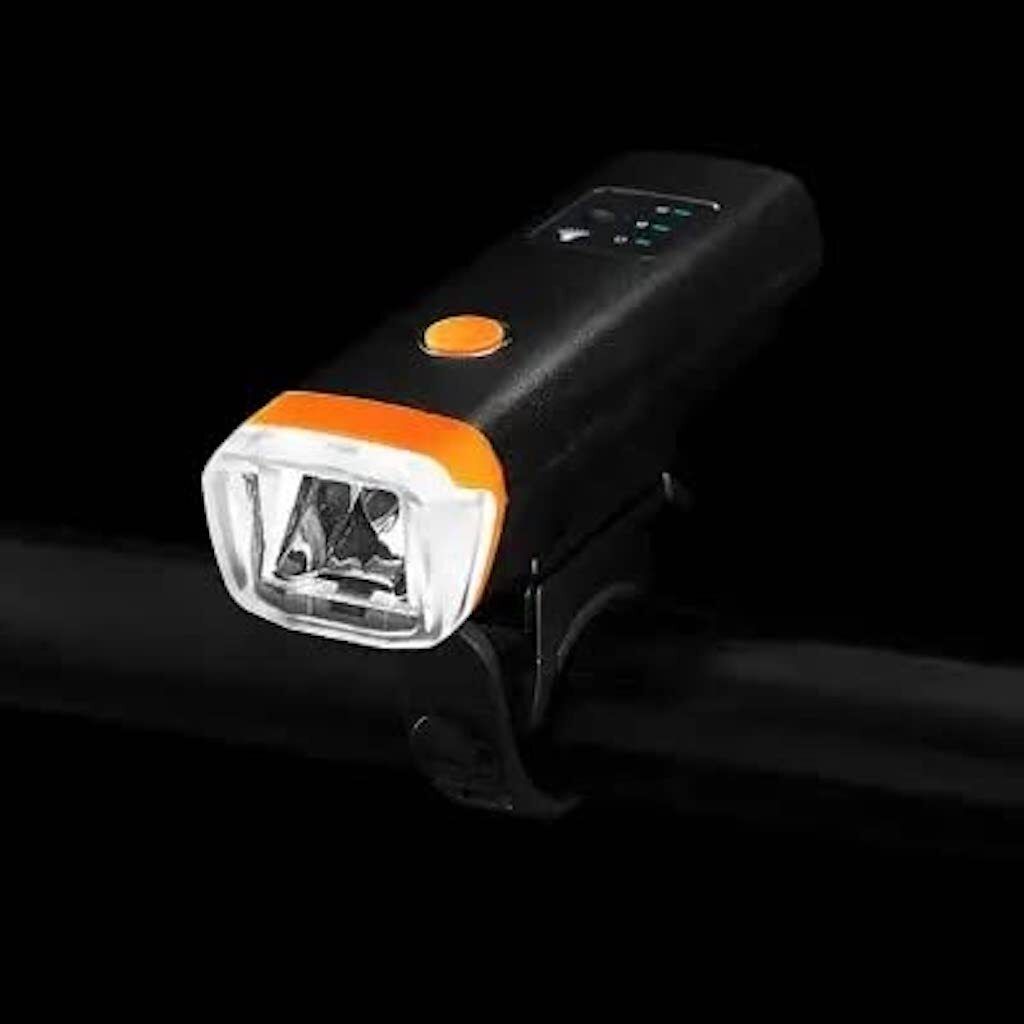 Bicycle 350 LM USB 2400 mAh 120db HORN 5 Light Mode SMART SENSOR LED Front Light-image-5
