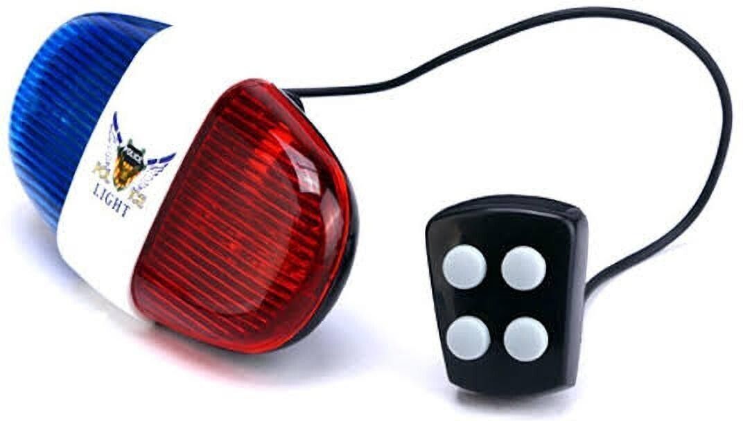 Bicycle 4-Tone Police Horn LED Front Light LED Rear Break Light-image-30
