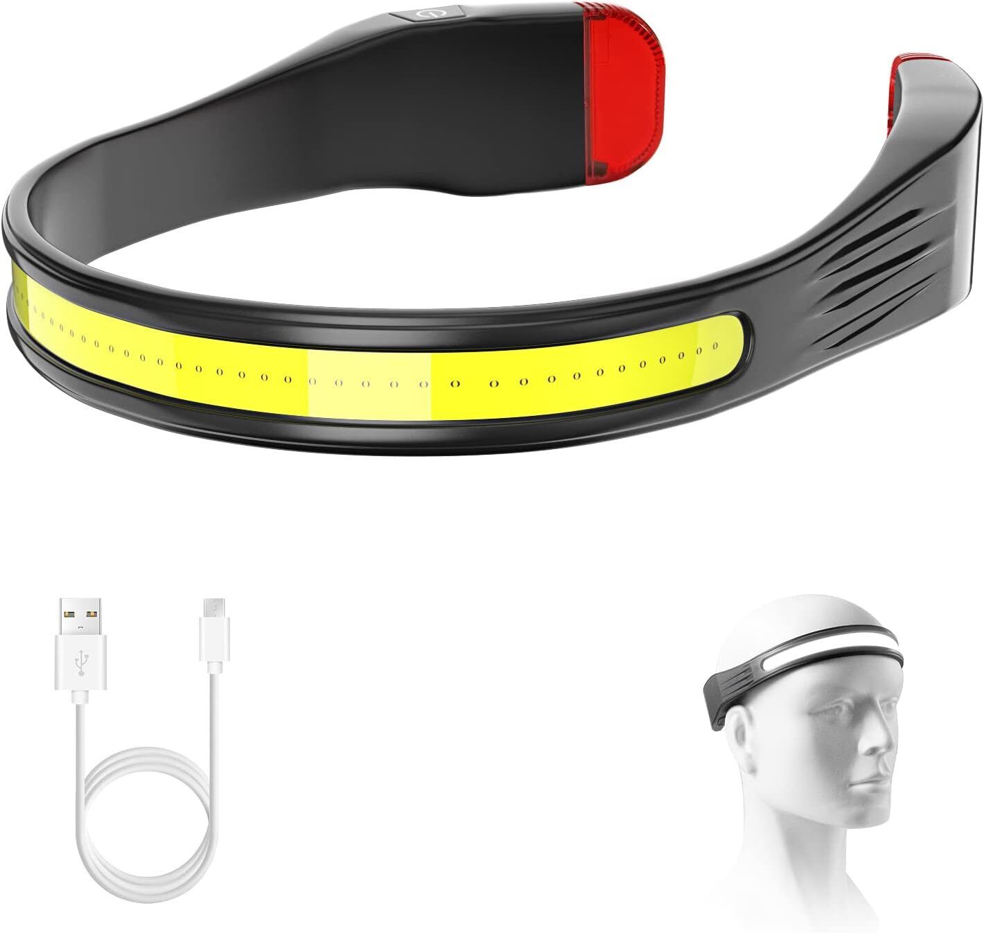 LED Waterproof Headlamp Flashlight Rechargeable LED Headlamp-image-29