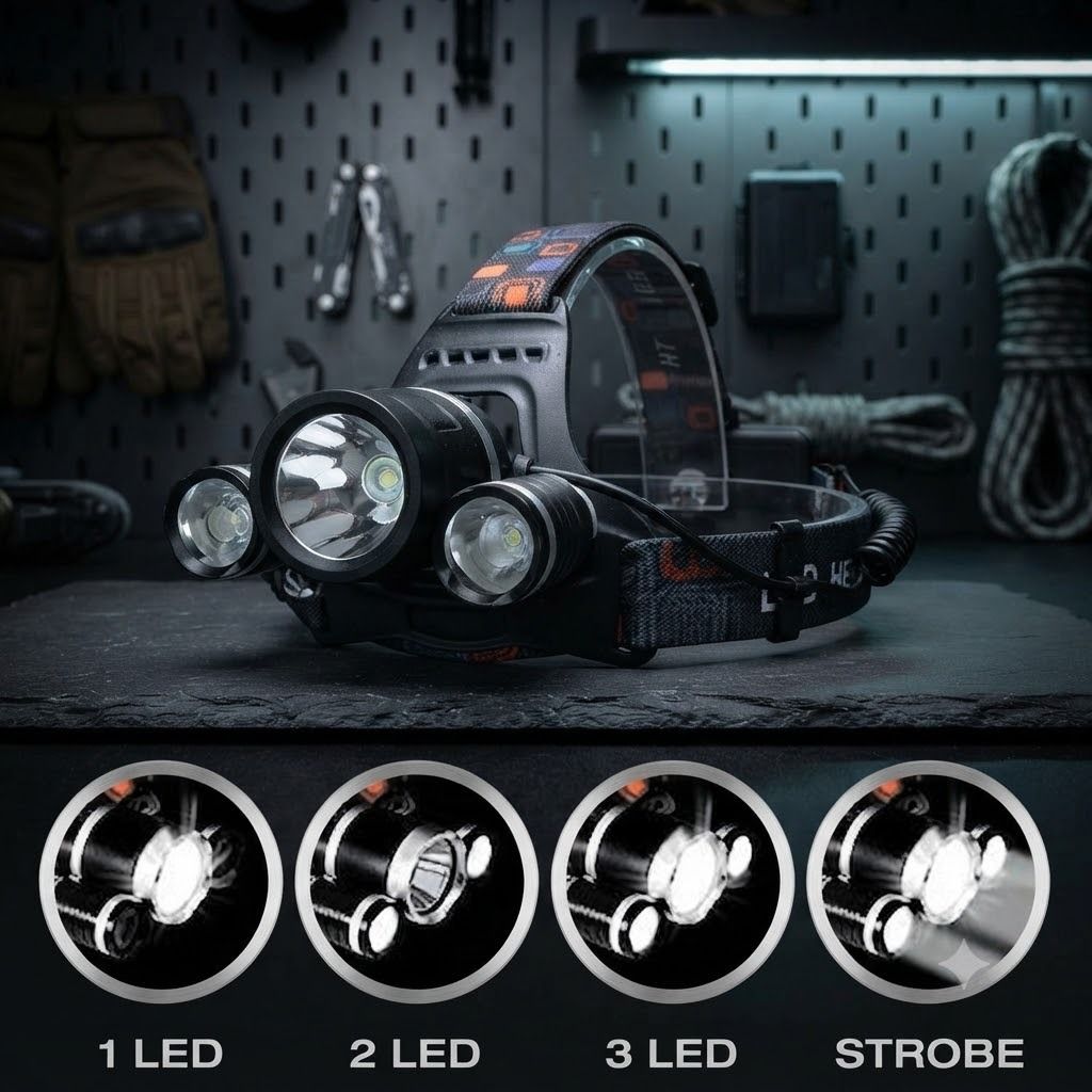 jiyanecommerce 4-mode adjustable LED headlamp LED Headlamp-picture-31
