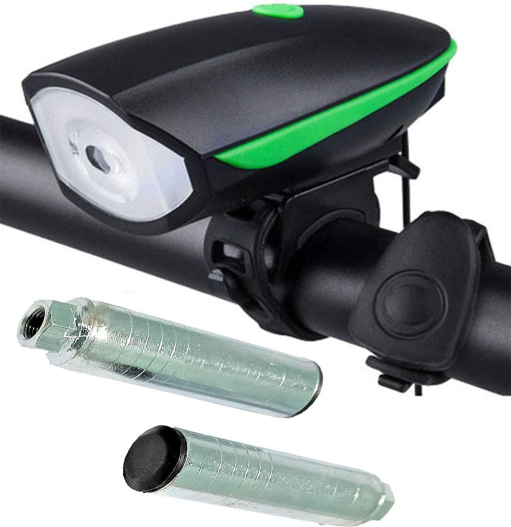 nsv Bicycle Front Head Light With Horn and Cycle 2 Pair Foot Rest Aluminum Alloy LED Front Light-picture-20