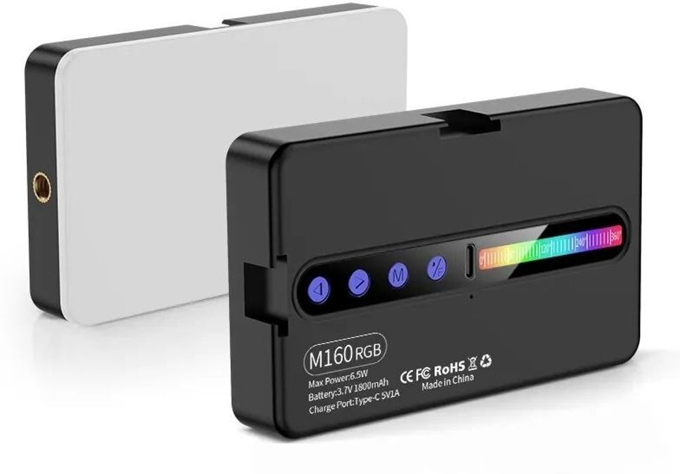 M160 Portable Photography LED Panel Light with USB Rechargeable Battery LED Front Light-image-31