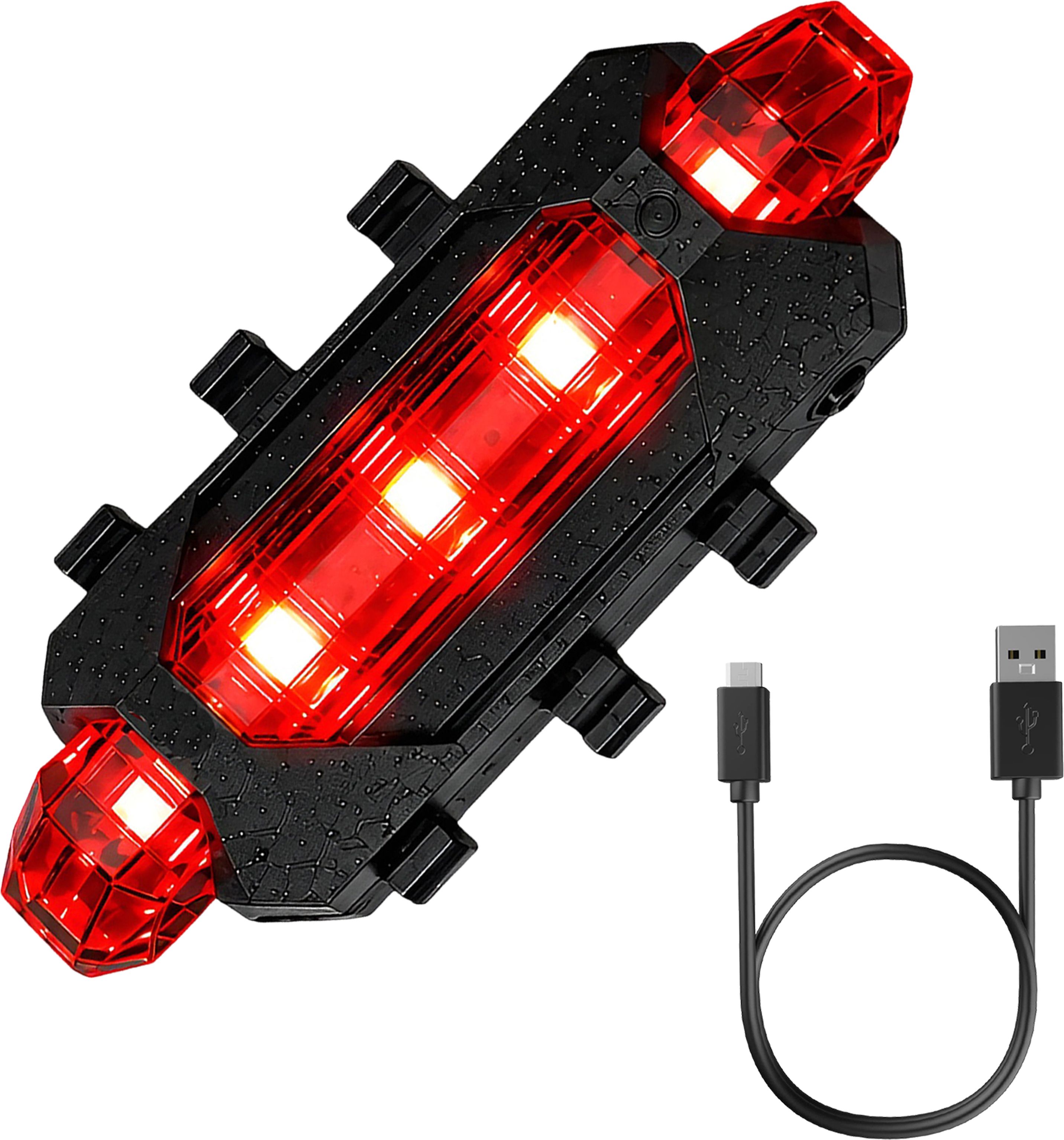 razaiq Cycle LED Tail Light USB Rechargeable Waterproof Rear Lamp for Night Riding LED Rear Break Light-picture-15