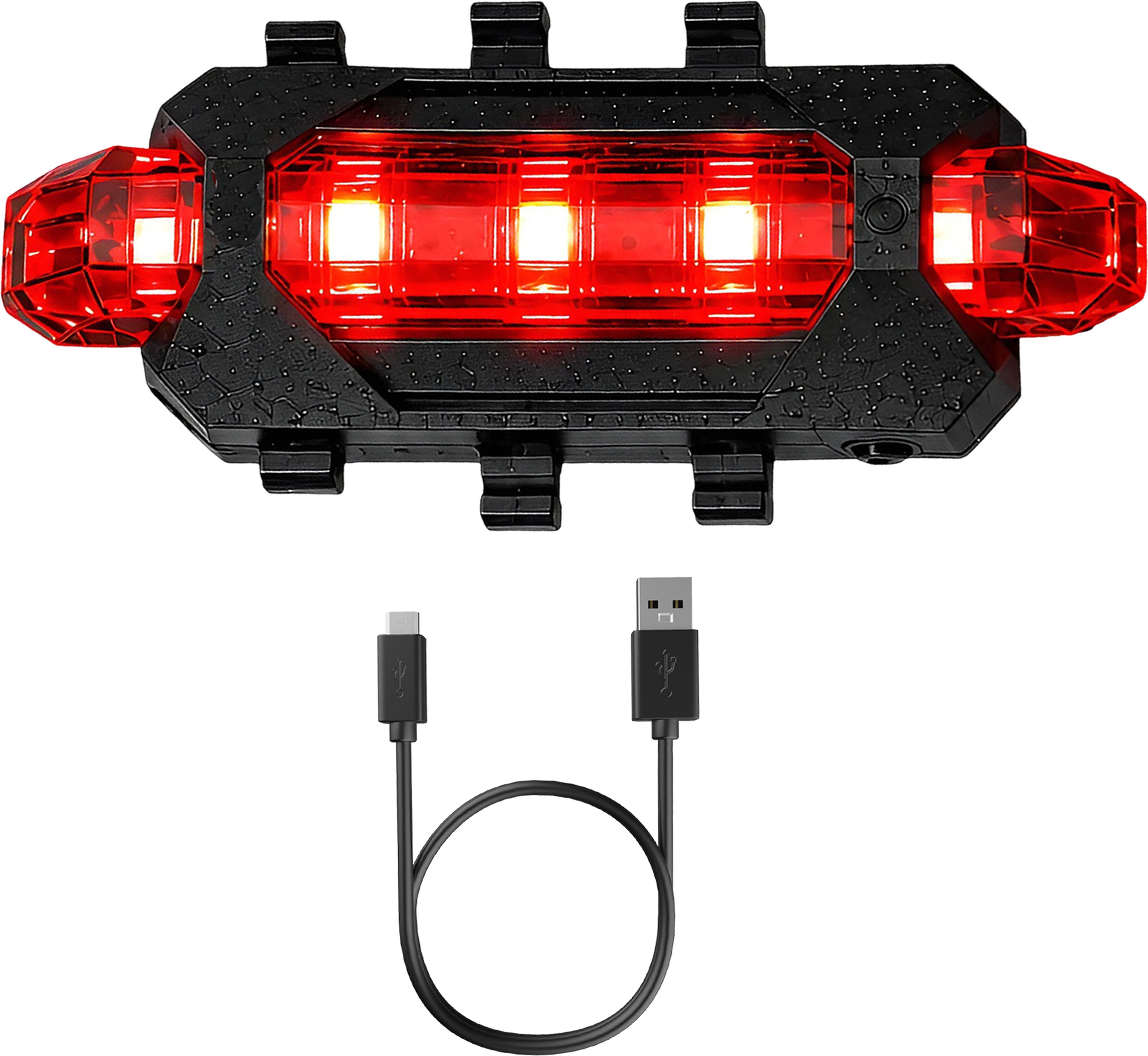 razaiq Bicycle Rear Safety Light USB Rechargeable Waterproof Red LED Tail Lamp LED Rear Break Light-picture-35