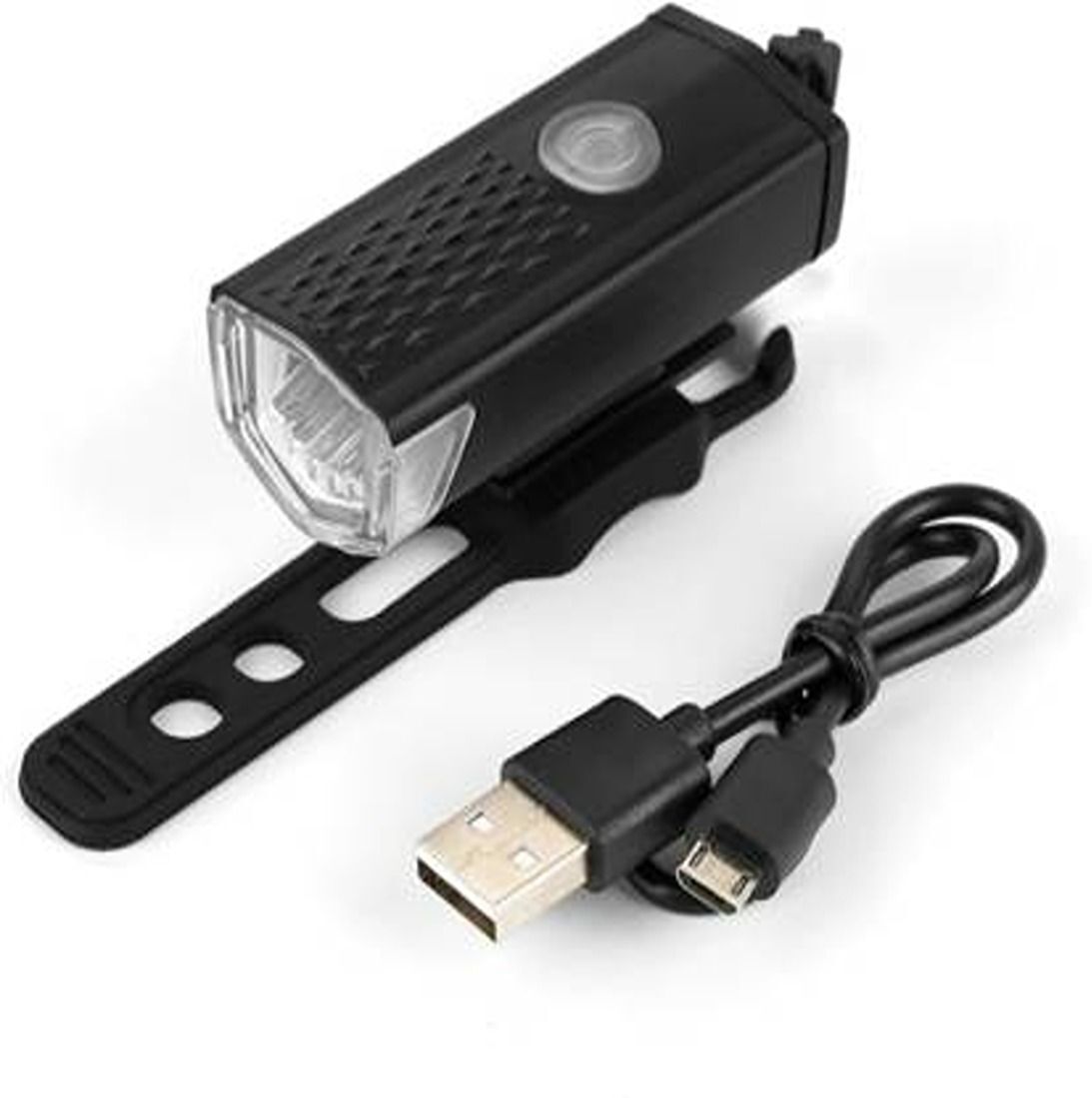 fitness scout Bicycle USB Rechargeable 3 Modes 300 LM Front Light, Compact LED Front Light LED Front Light-picture-10