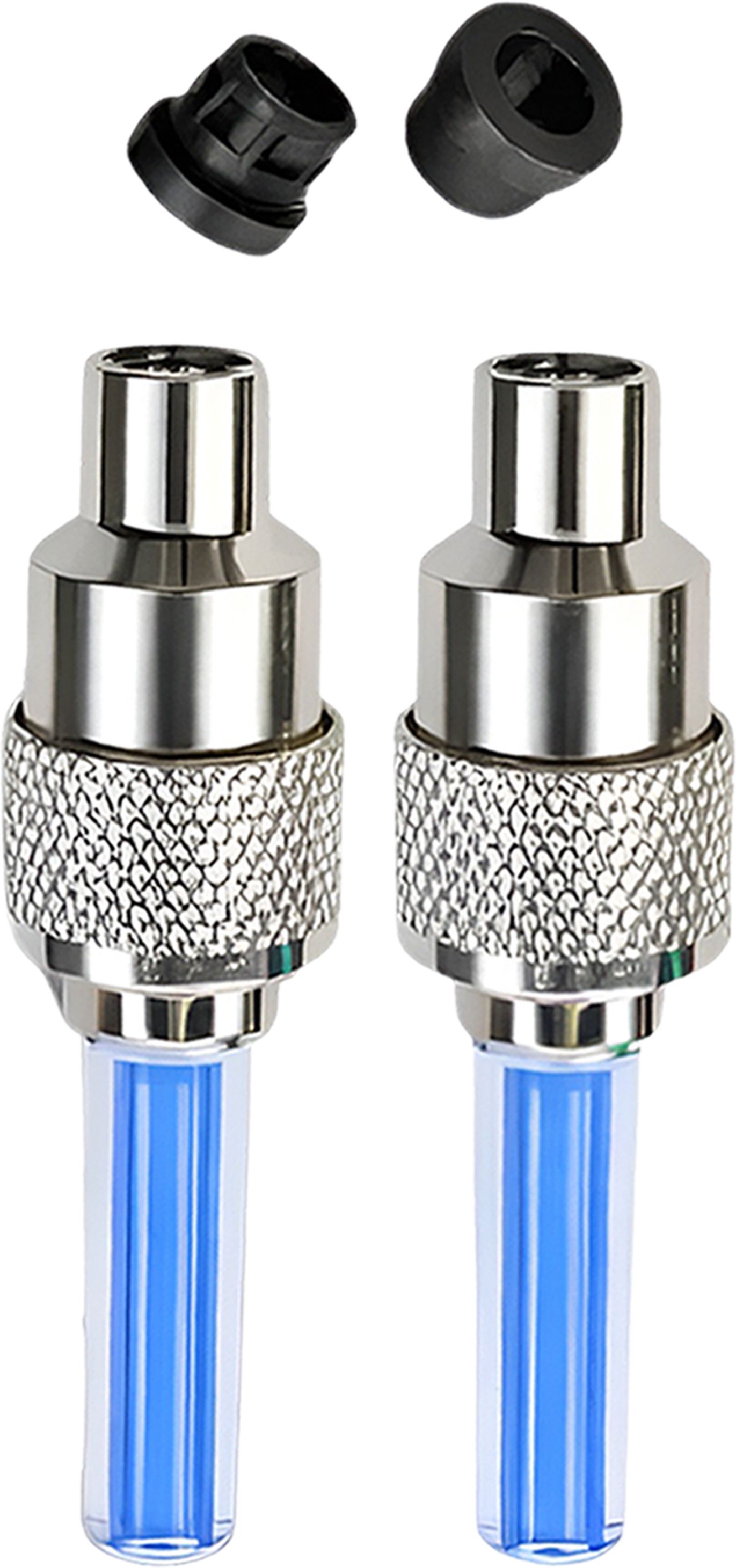 Car/Bike/Bicycle Tyre LED Light Rim Valve Cap with Motion Sensor, Blue Flashing LED Wheel Reflectors-image-20