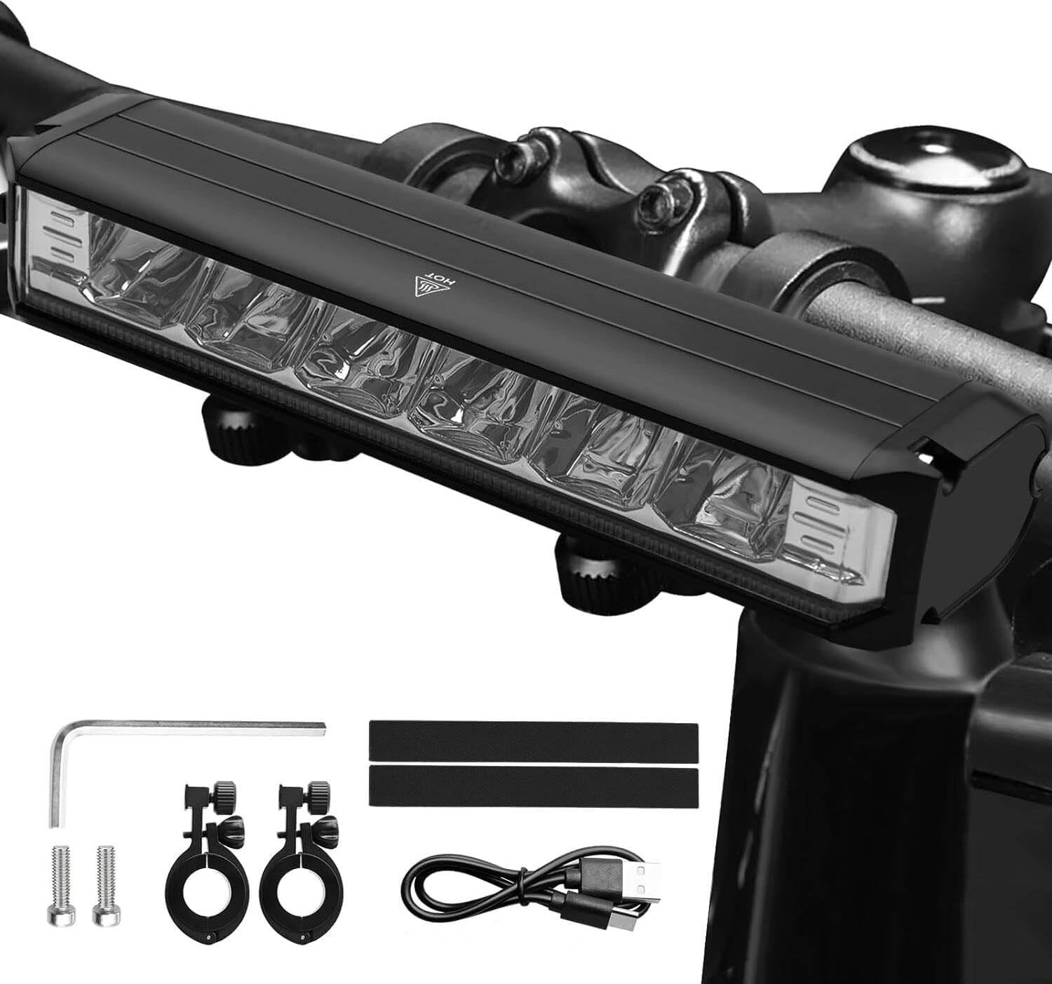 LED Bicycle Light Front | USB Rechargeable 2000mAh Battery | 1000 Lumens LED Front Light-image-32