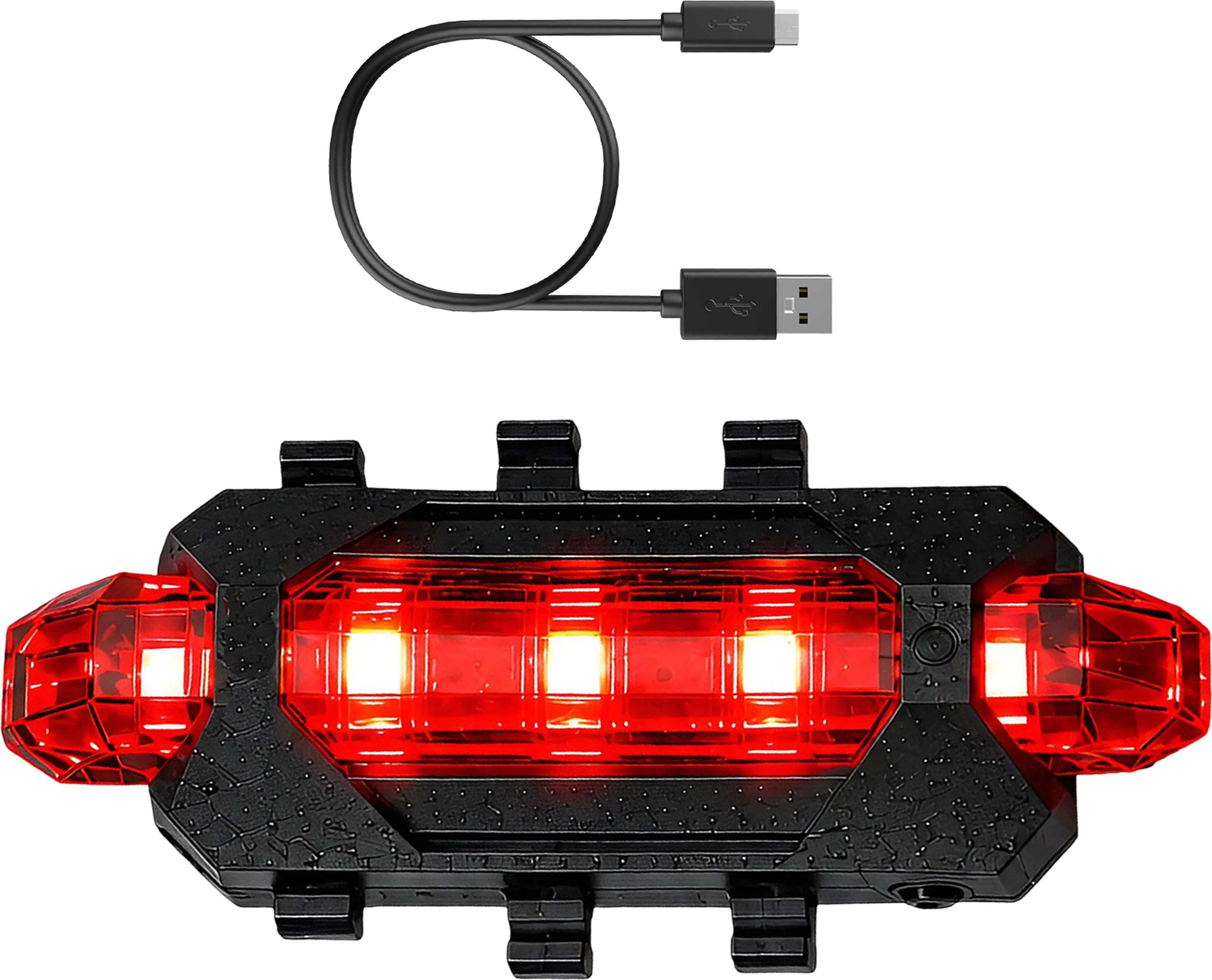 USB Rechargeable Cycle Tail Light Red LED Rear Safety Lamp Waterproof Kit LED Rear Break Light-image-7