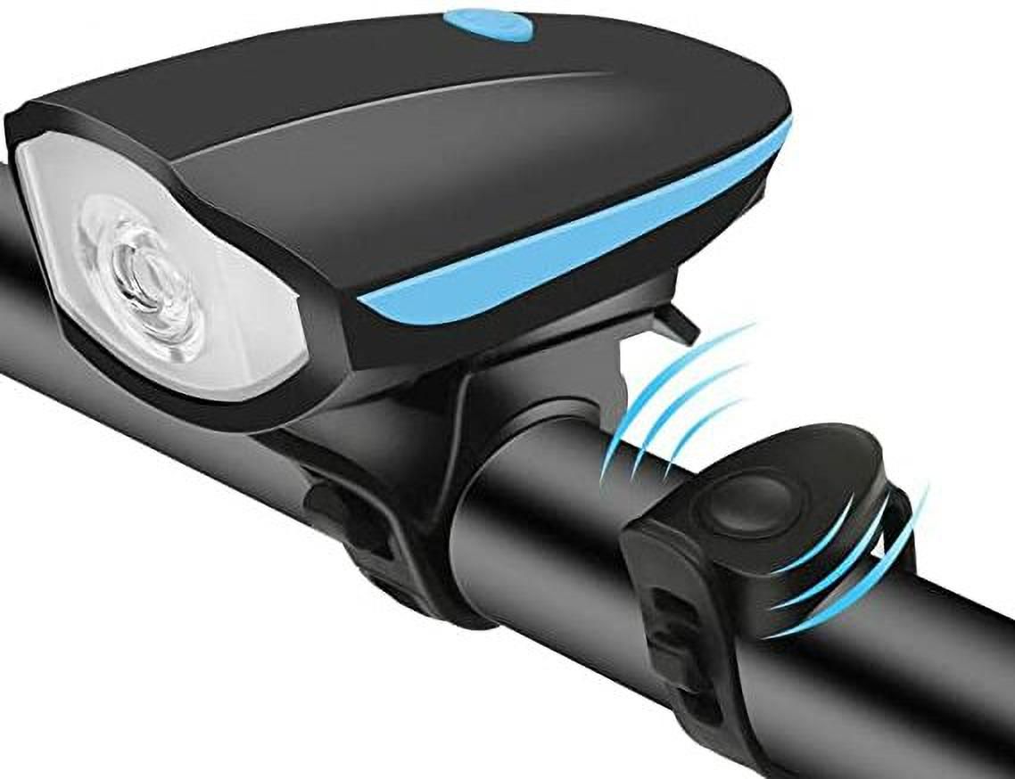 USB Rechargeable Bike Horn And Light 140 DB with Super Bright Light 3 Mode Bell LED Front Light-image-33