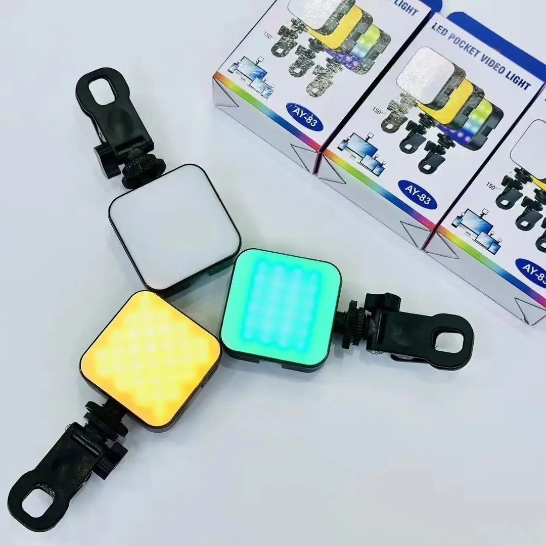 Portable RGB Fill Light for Photography, Selfie & Video Recording AY-83 LED Front Light-image-30