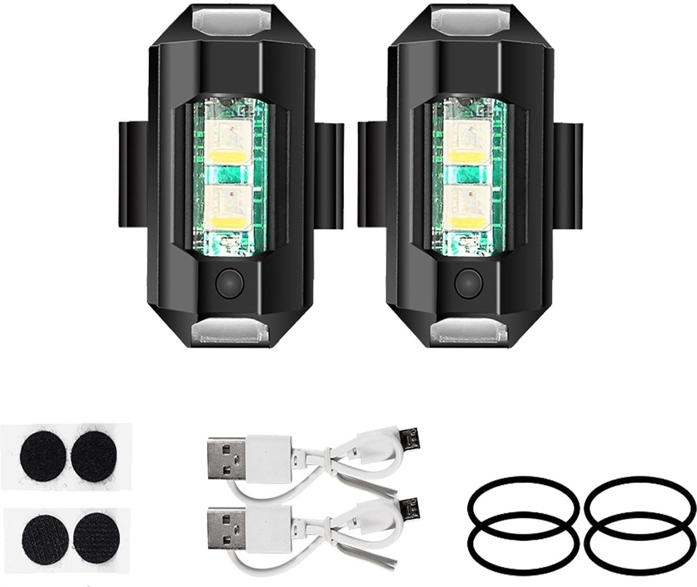 Front and Back USB charging bicycle And Bike light LED Headlamp-image-2