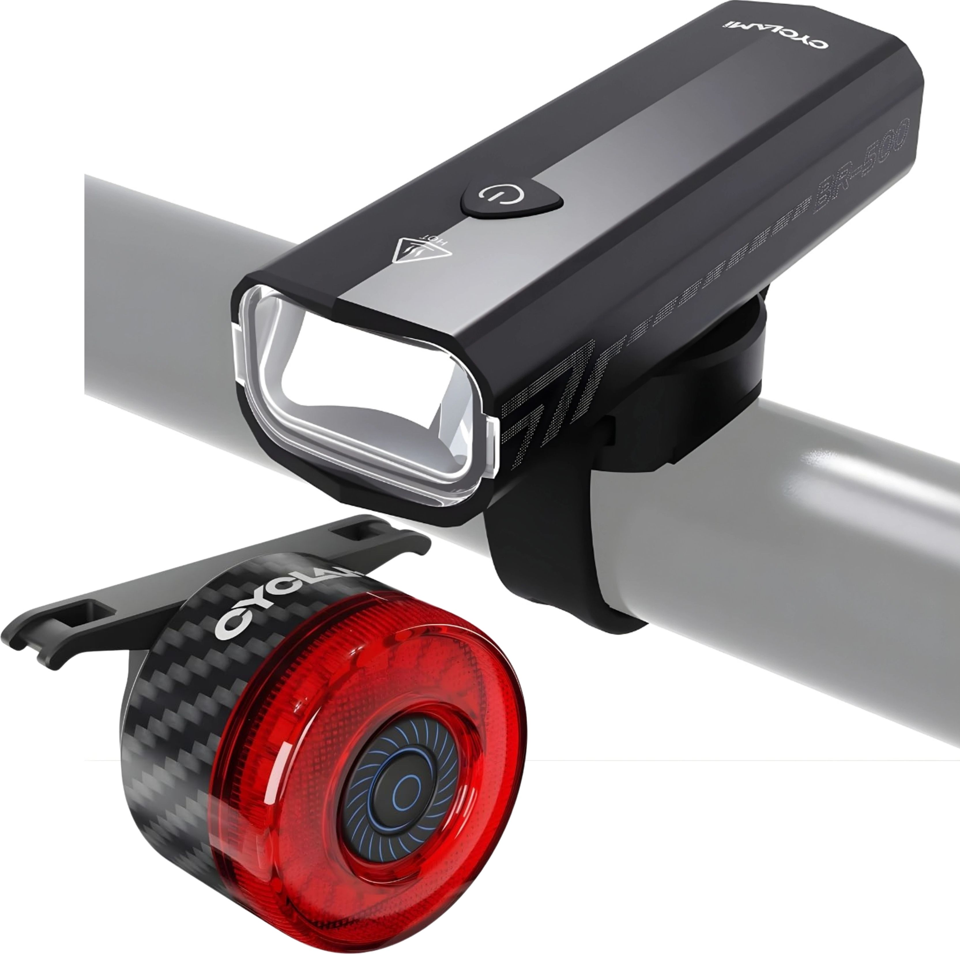 CYC BR-500 500 Lumens Front Light & Smart Anti-Theft GPS Rear Tail Light LED Front Rear Light Combo-image-31