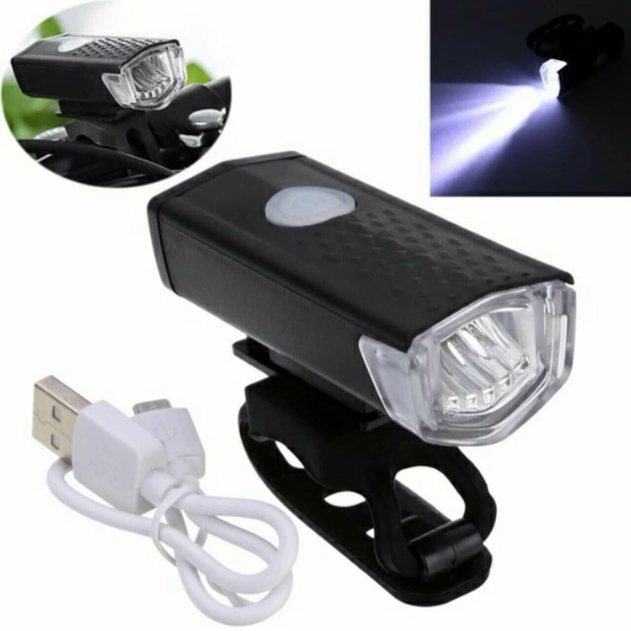 Bicycle USB Rechargeable Front LED Light for Cycle 300 Lumens Torch Headlamp LED Front Light-image-43