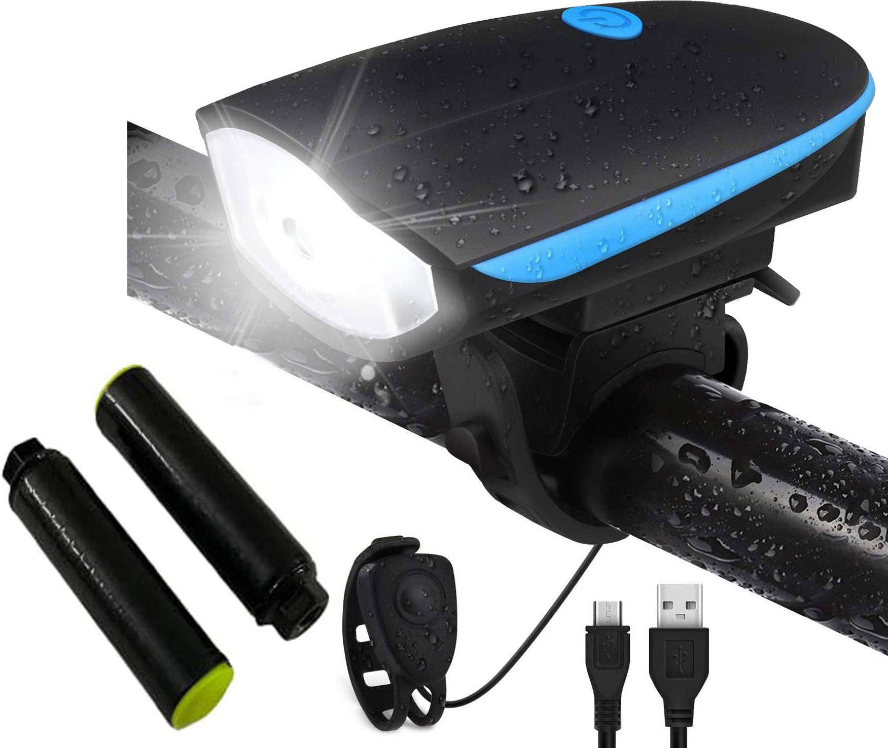 Cycle Led Head Light and Bicycle side foot rest Bicycle Rechargeable Head Light LED Front Light-image-18