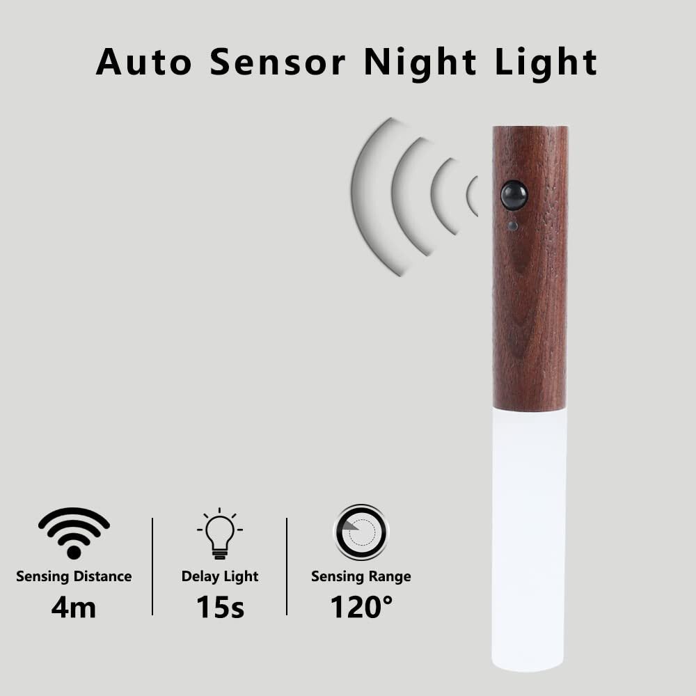 USB Rechargeable Motion Sensor Night Light for Bedroom, Hallway & Corridor LED Study Lamp-image-20
