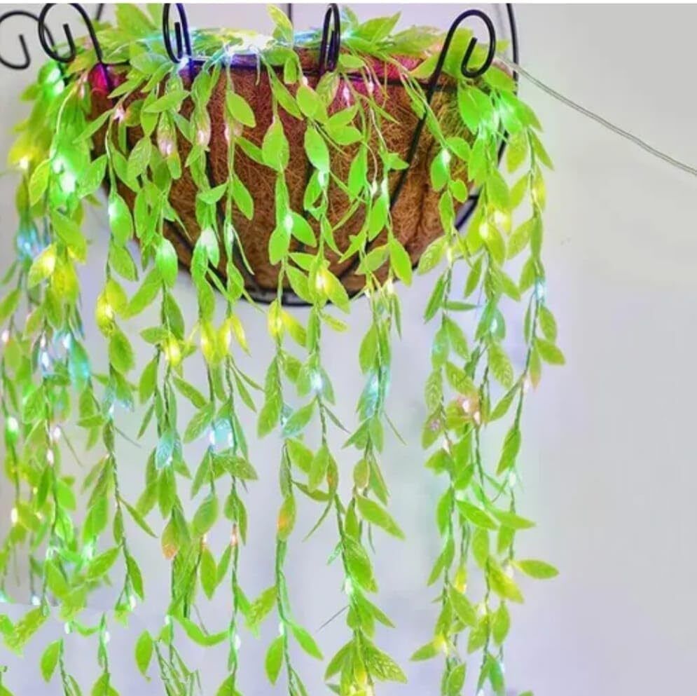 pegacorn Vine Leaf Curtain LED String Light, 200 LEDs, 8 Modes, Remote Control. LED Lantern-picture-4