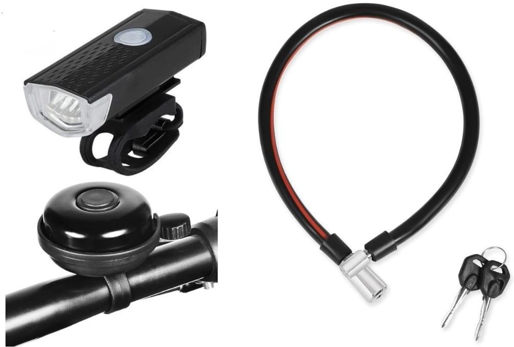 fcc racing Combo- Cycle Lights for Bicycle, Cycle Bell , Cycle Lock LED Front Light-picture-16