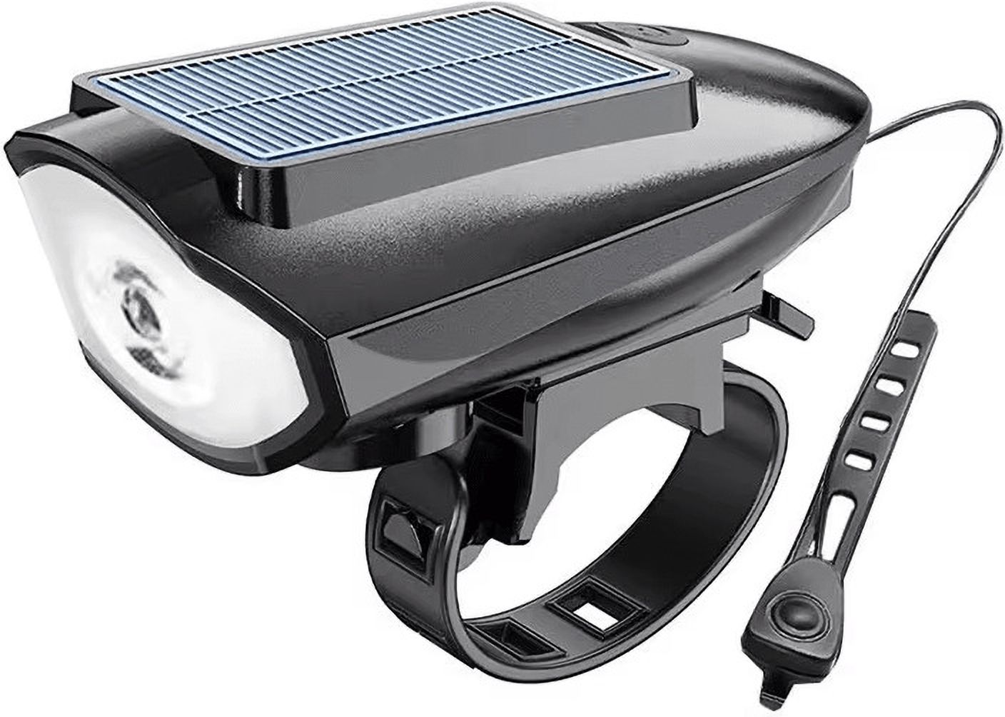 the morning play Cycle Front LED HORN Solar Light & USB with Horn BELL Waterproof LED LED Front Light-picture-14