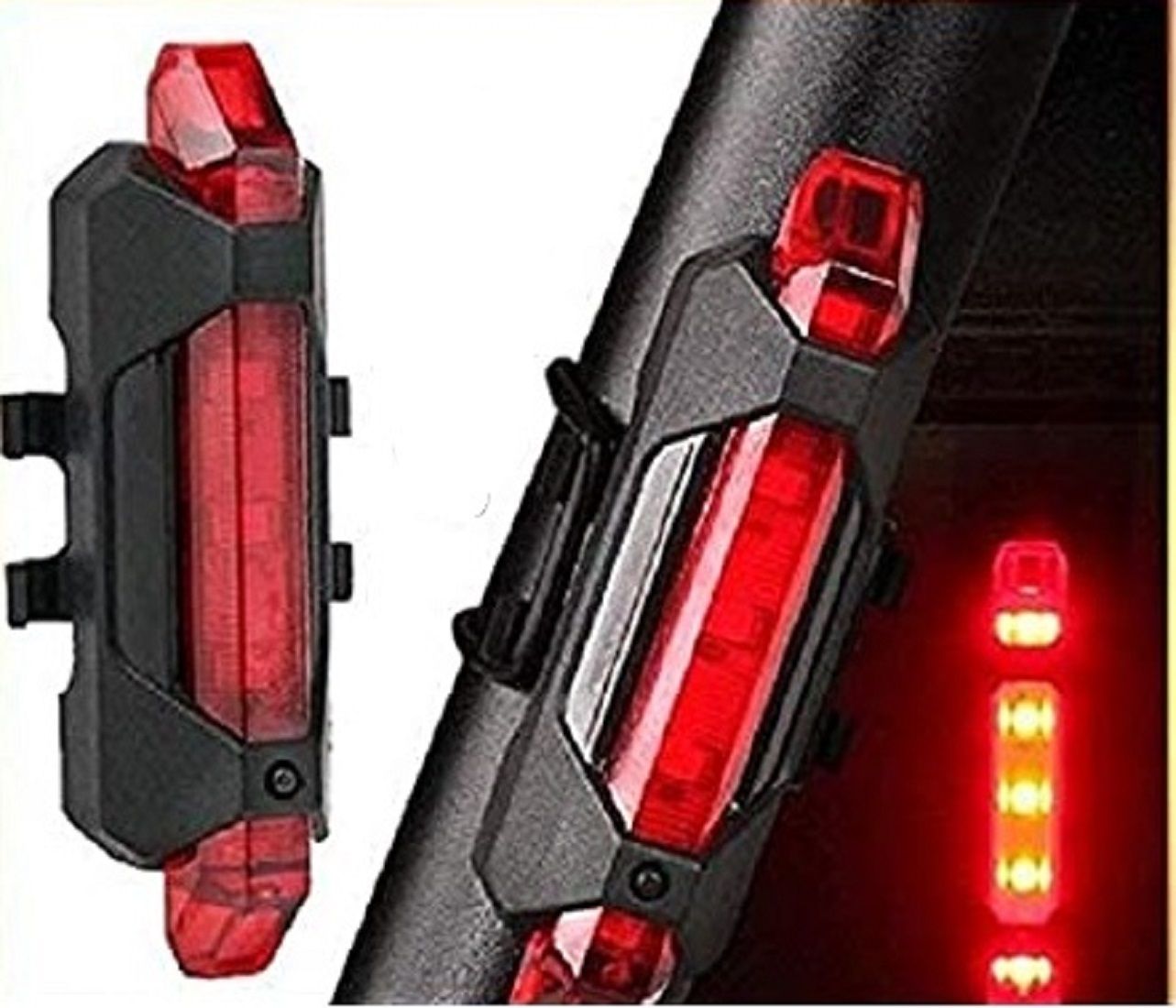 Cycle Back LED USB Rechargeable Tail Light Waterproof Rear Lamp Different Modes LED Rear Break Light-image-14