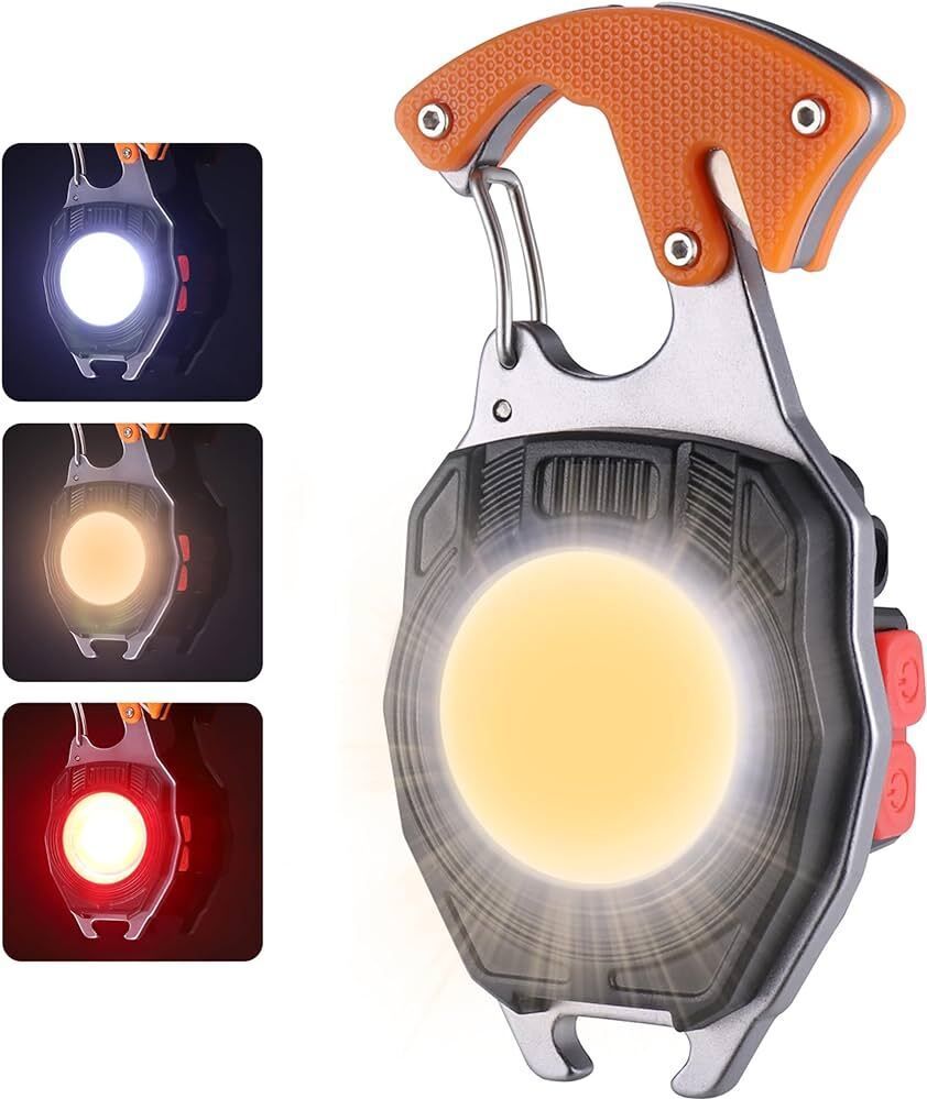 hvg traders Mini COB Keychain Flashlights,Waterproof Rechargeable Handheld Flashlight LED Front Light-picture-24