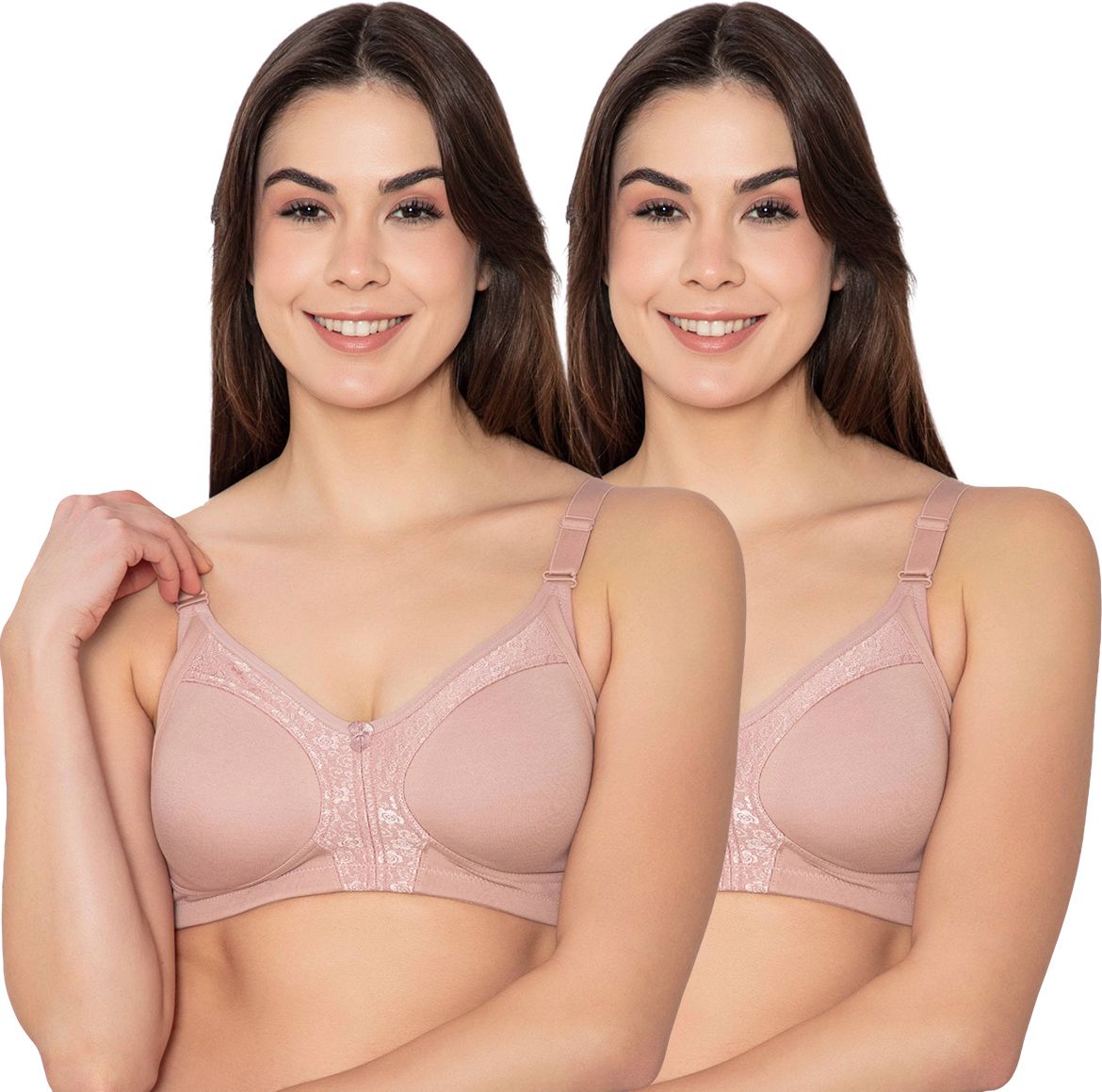 k lingerie Pack of 2 Women Everyday Non Padded Bra-picture-11