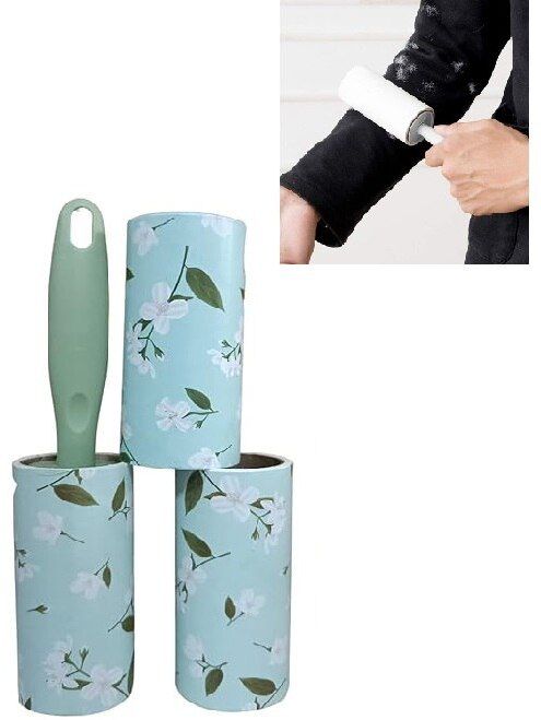 Lint Roller 3 Refills (180 sheets) Pets Hairs, Furniture, Clothes, Sofa, Carpet Lint Roller-image-7