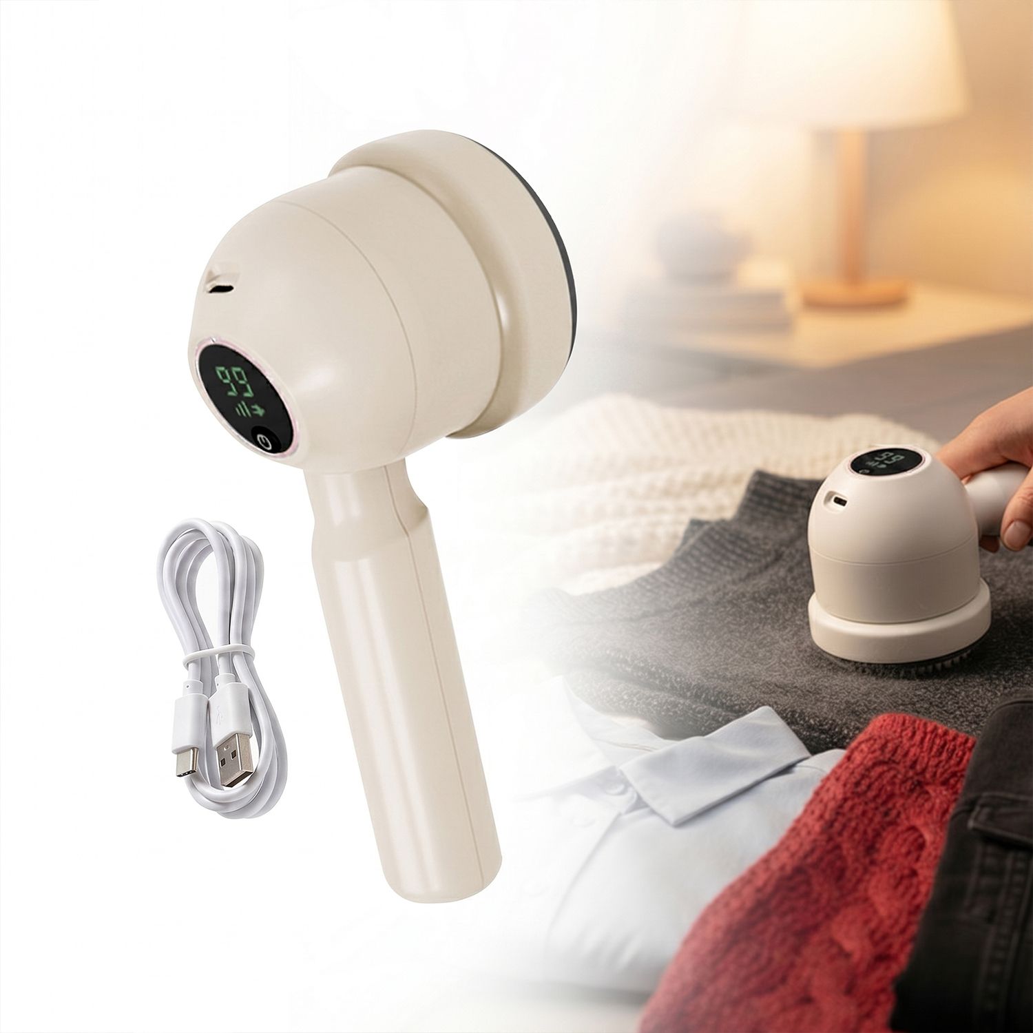 homehop Electric Lint Remover Portable Cleaner for Clothes, Sweaters, Sofa and Blankets Lint Roller-picture-13