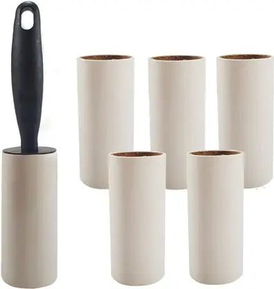 Lint Rollers Set for Clothes Furniture, Pet Hair Removal 1 Handle with 5 Refills Lint Roller-image-42