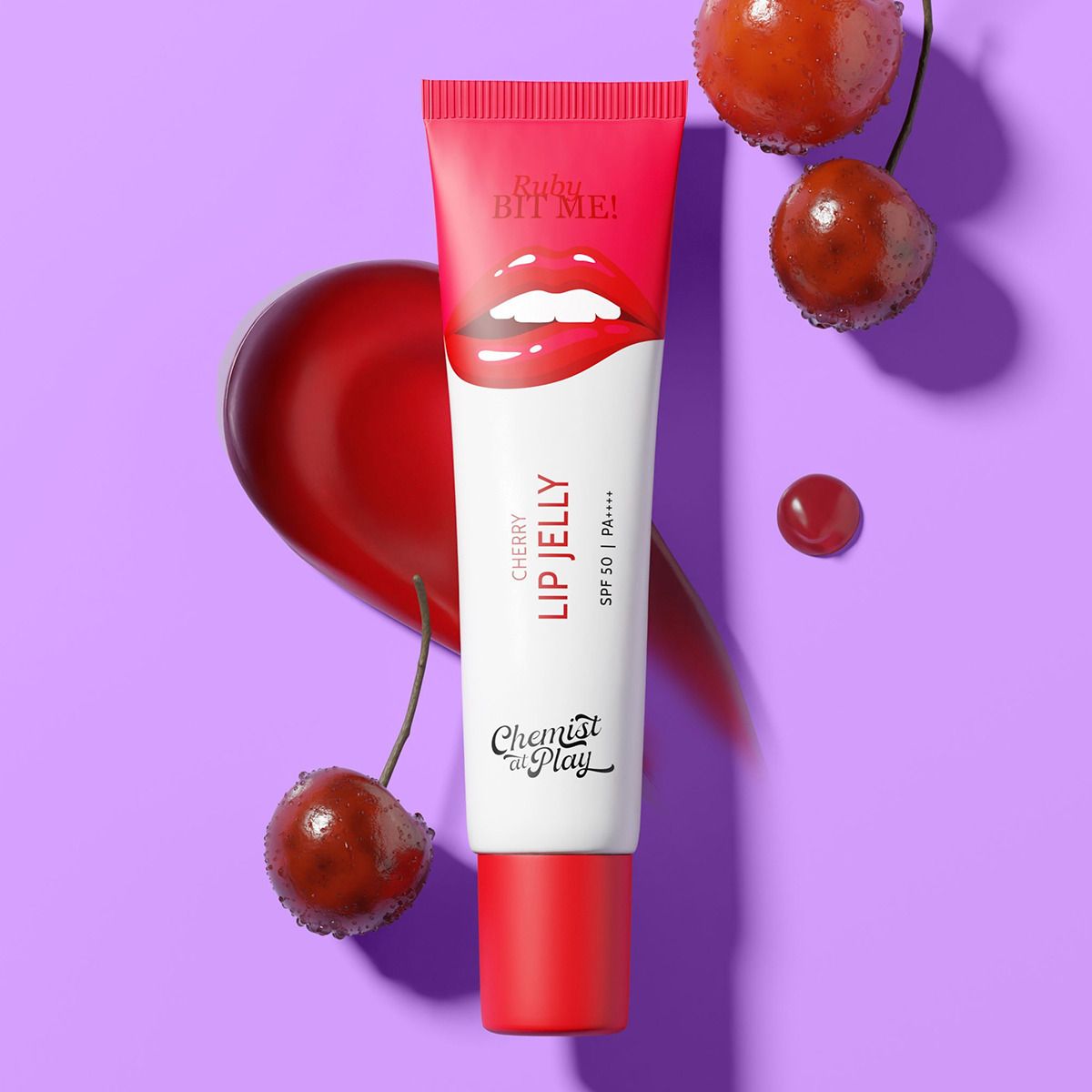 chemist at play Cherry Tinted Lip Balm for Dry, Chapped & Pigmented Lips - 24 Hr Moisturization Cherry-picture-50