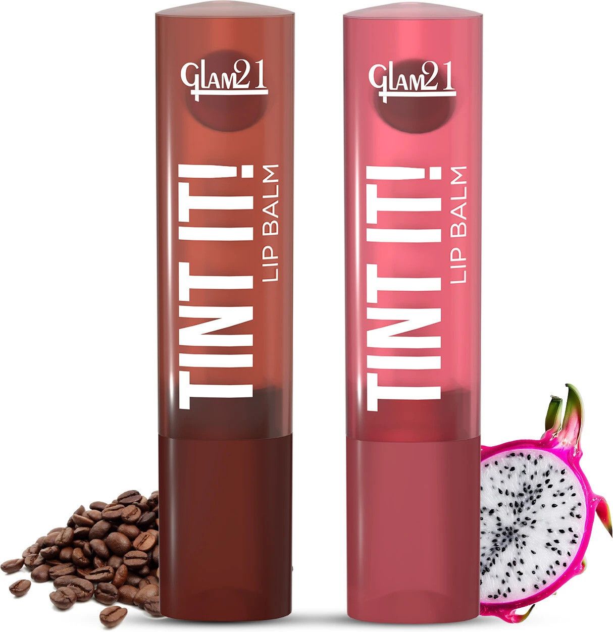 glam21 Tint it LipBalm Everyday Hydration with SPF15 & Vit-E | Shea Butter Avocado Oil Coffee Beans & Dragon Fruit-picture-16