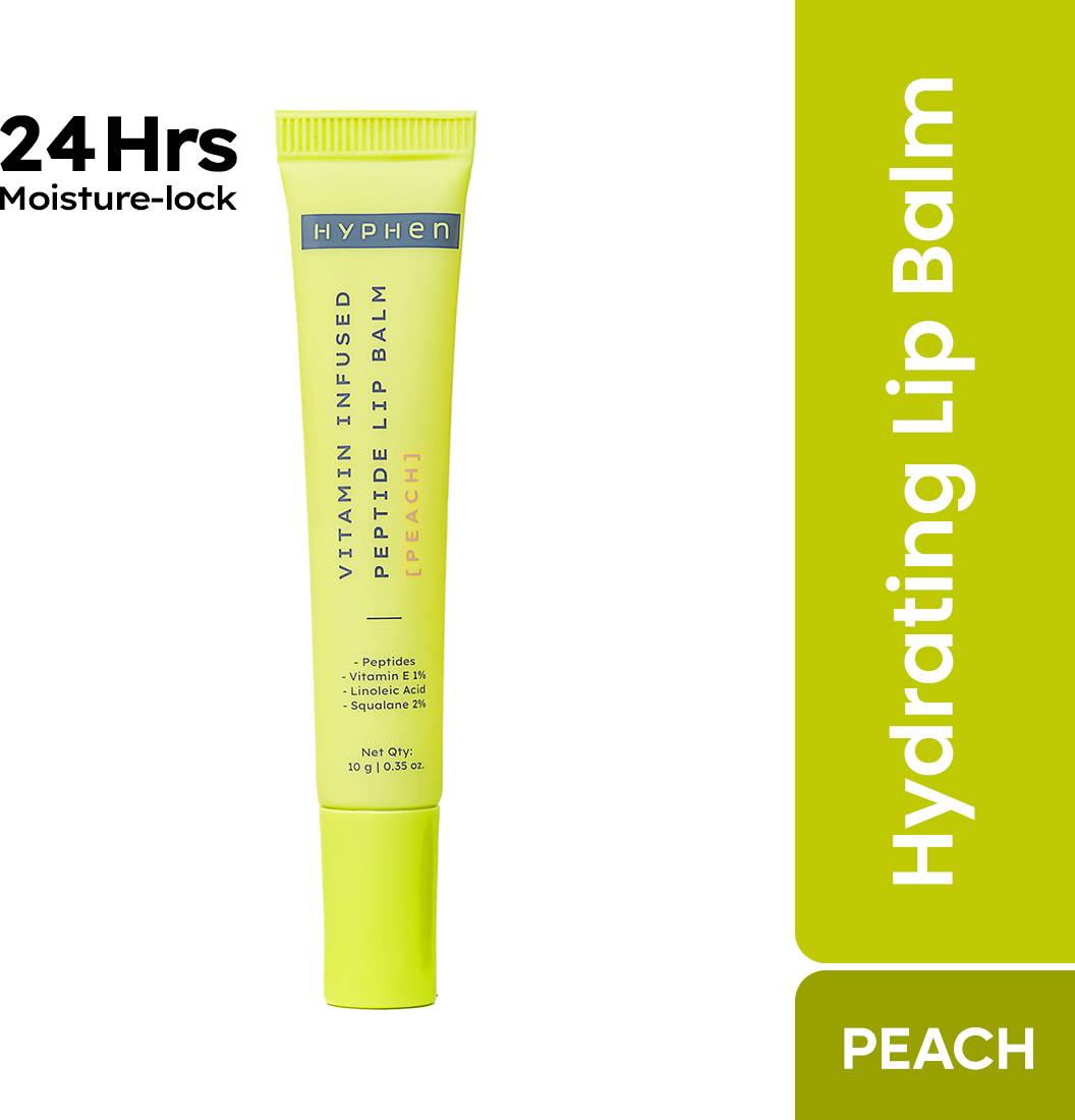 Hyphen Lip Balm Peach For Dry & Chapped Lips, Peach
