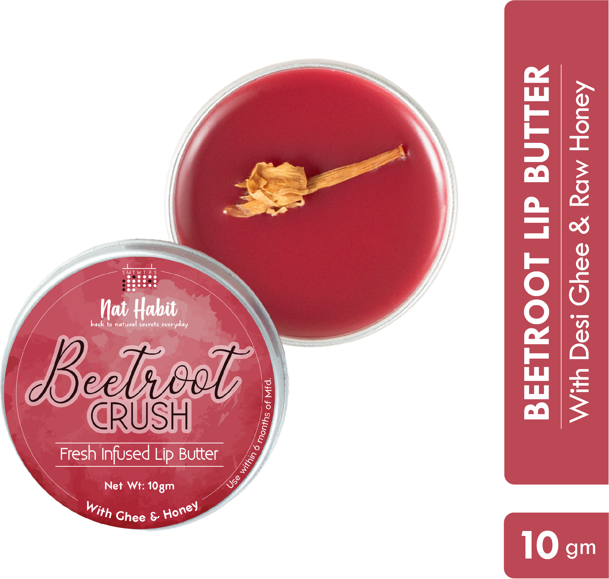 Nat Habit Lip Balm Fresh Beetroot Crush