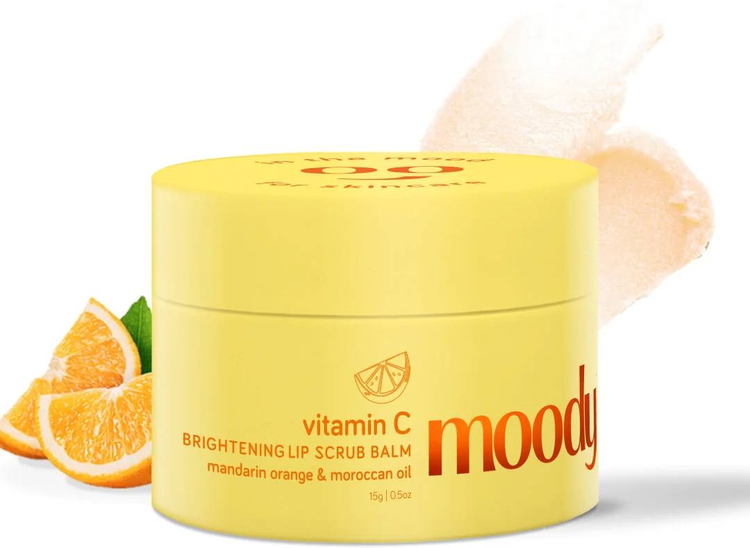 Moody Vitamin C Lip Scrub Balm 85% Reduction in Dark
