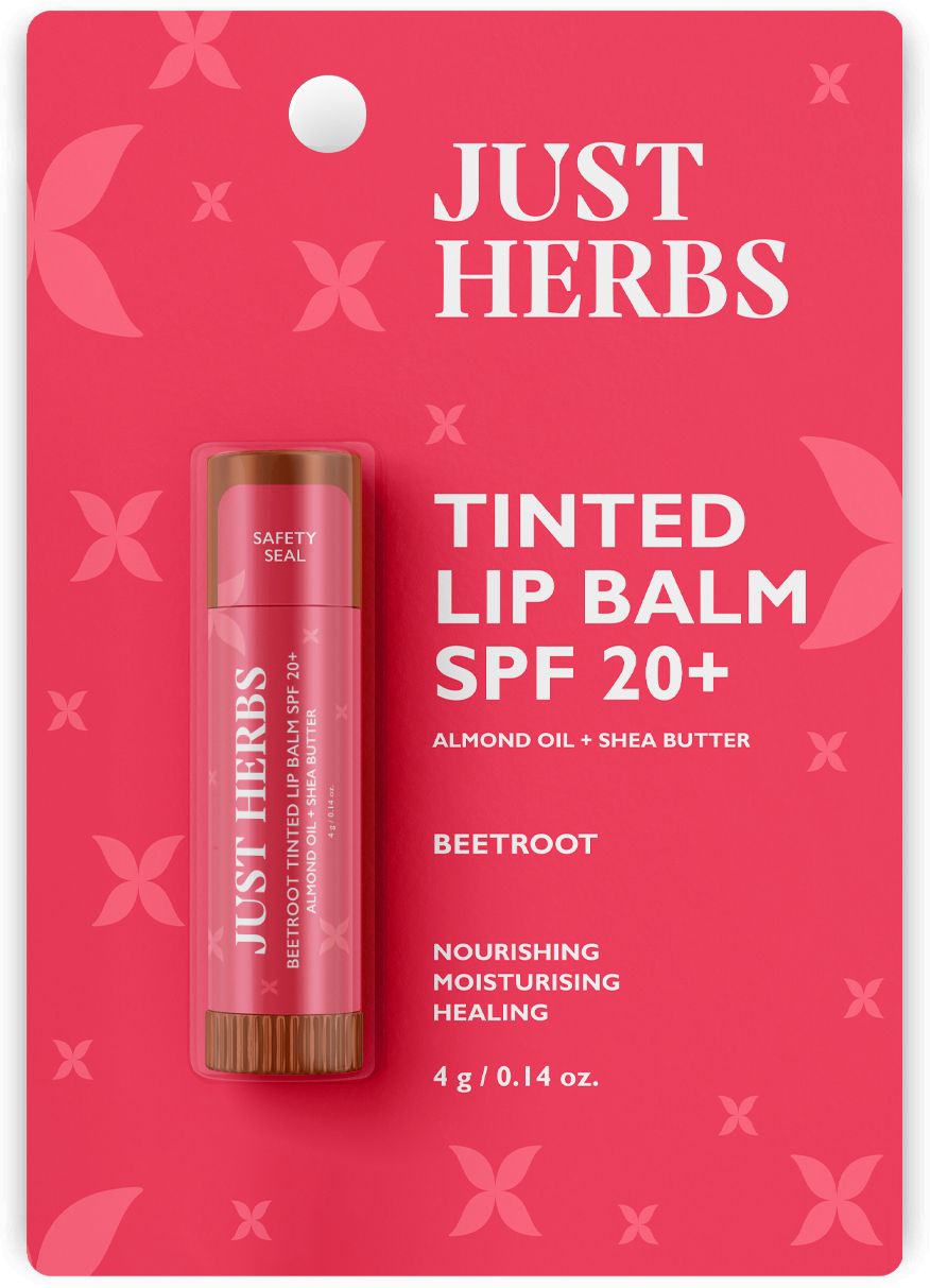 Just Herbs Tinted Lip Balm For Men And Women With Sp