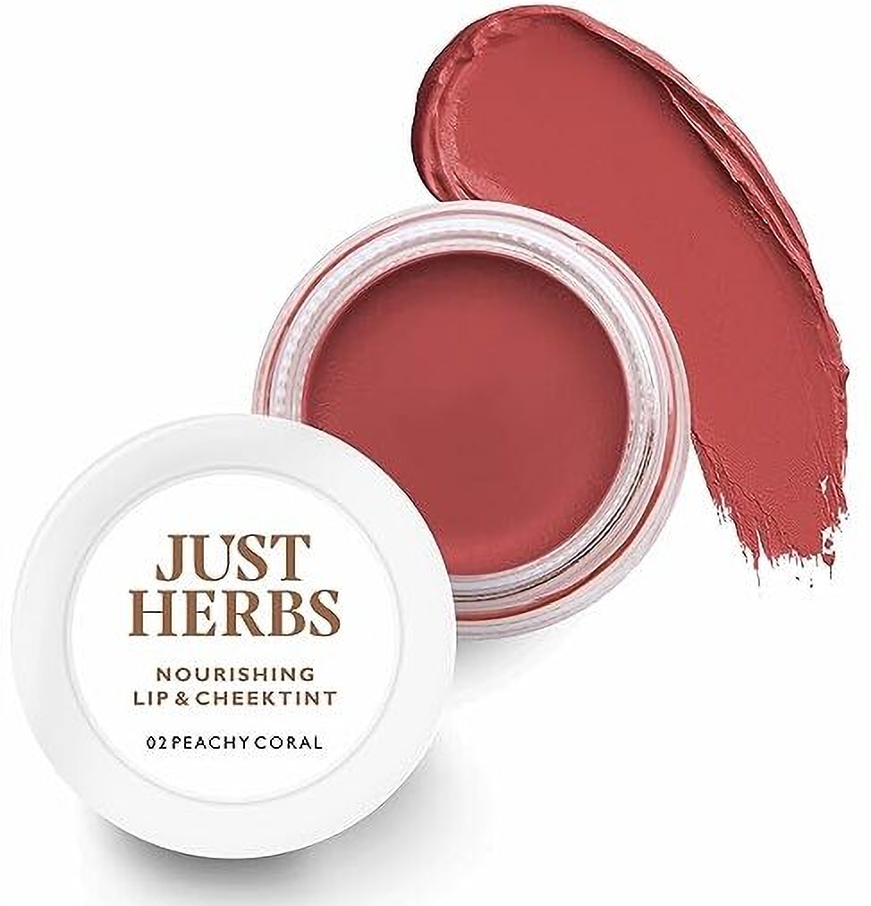 Just Herbs Lip and Cheek Tint, Peachy coral