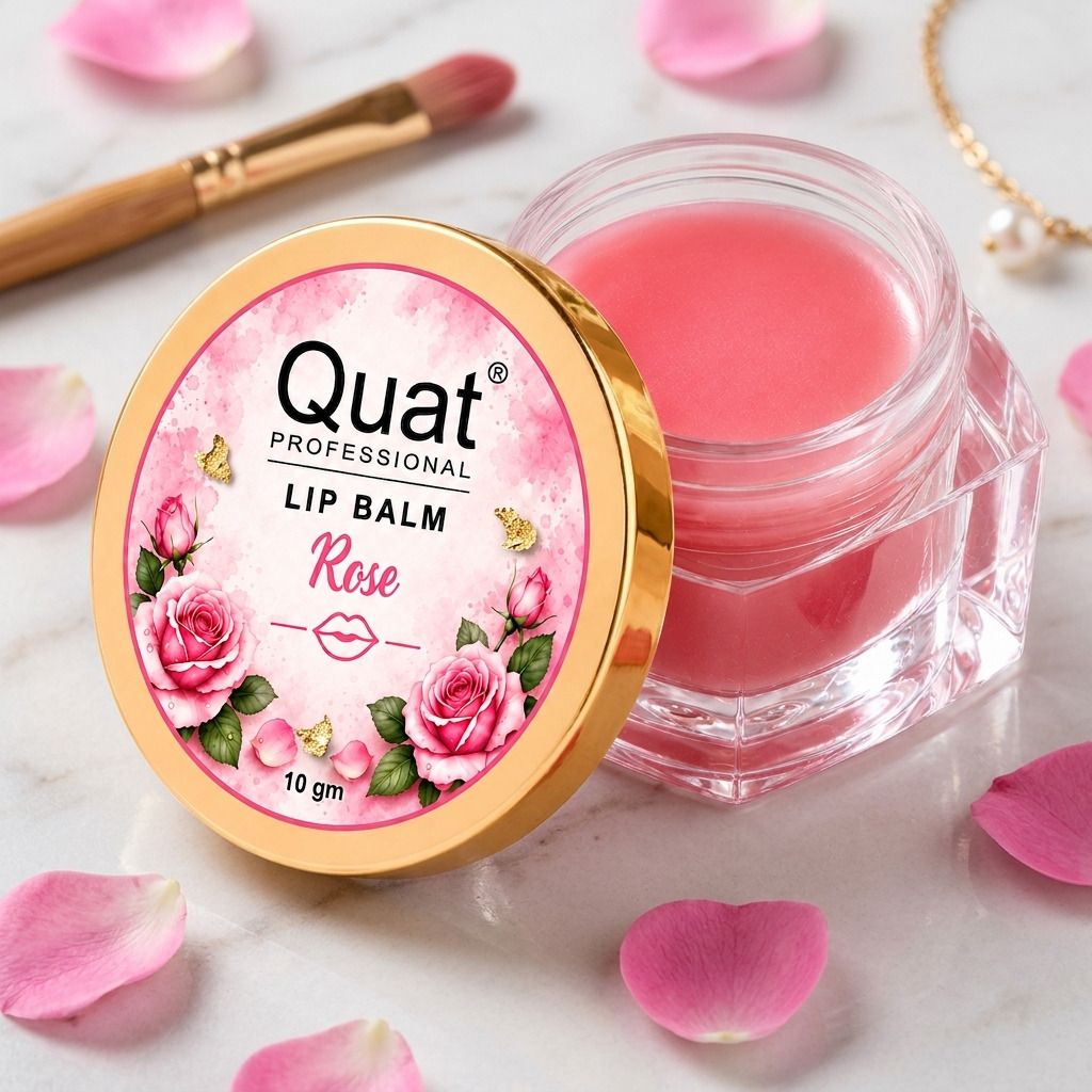 quat Rose Lip Balm 10g – Deep Moisturizing Lip Care for Soft Smooth Lips Rose, Kisseble-picture-44