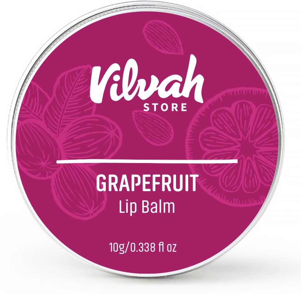 Vilvah Store Grapefruit Lip Balm, Multicolor