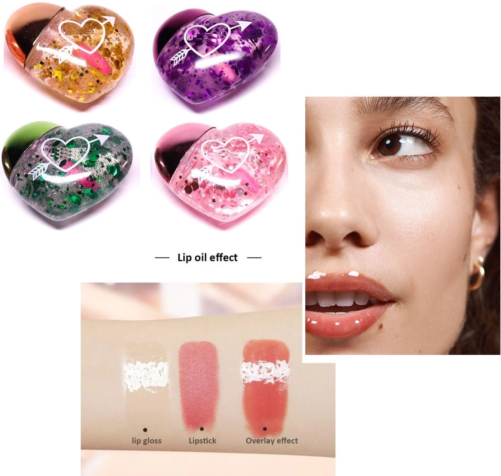 HYDRATING LIQUID MINI HEART MOISTURIZE TRANSPARENT LIP GLOSS .-image-29