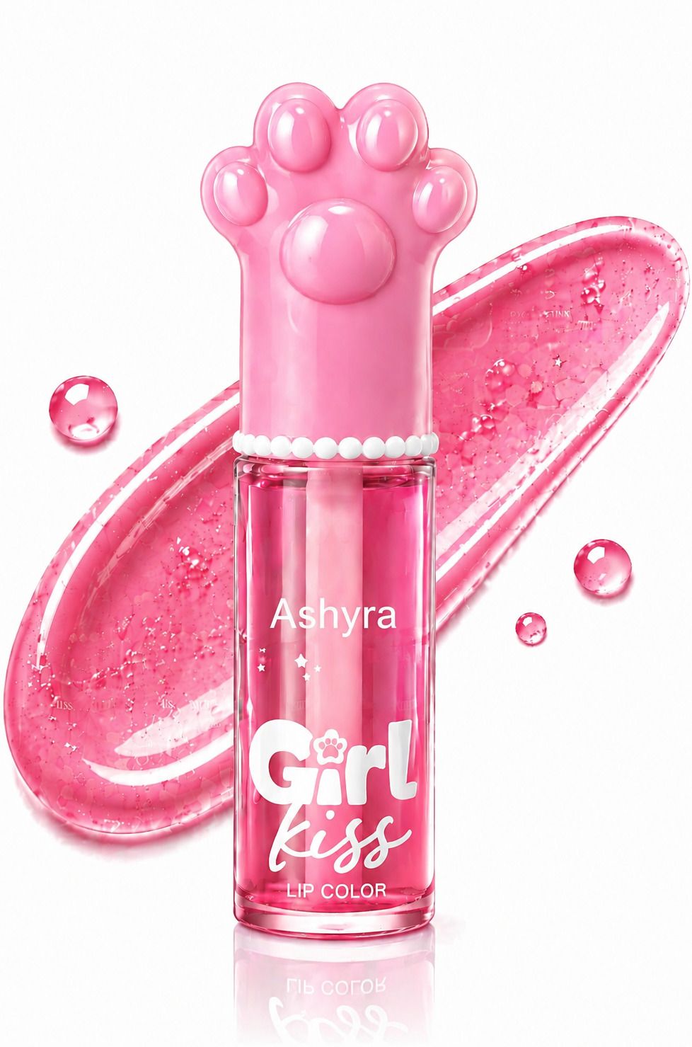 ashyra Cat Paw Lip Oil High Shine Glass Finish Moisturizing Lip Gloss Women-picture-41