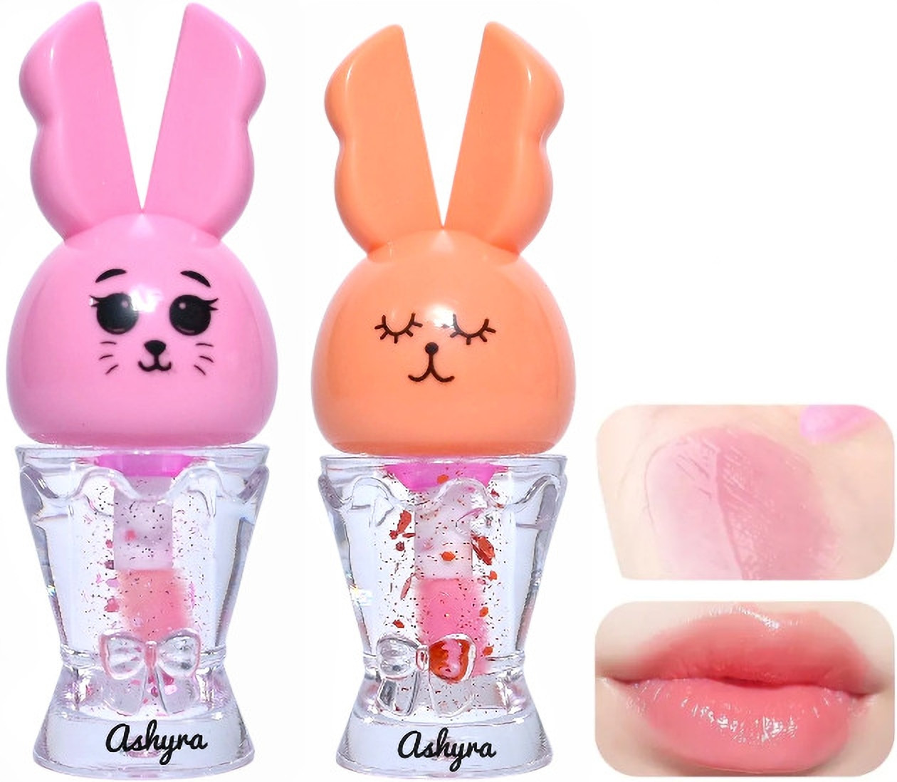 ashyra Bunny Lip Gloss – Soft Glossy Tint with Nourishing Formula (Pack of 2) image 1